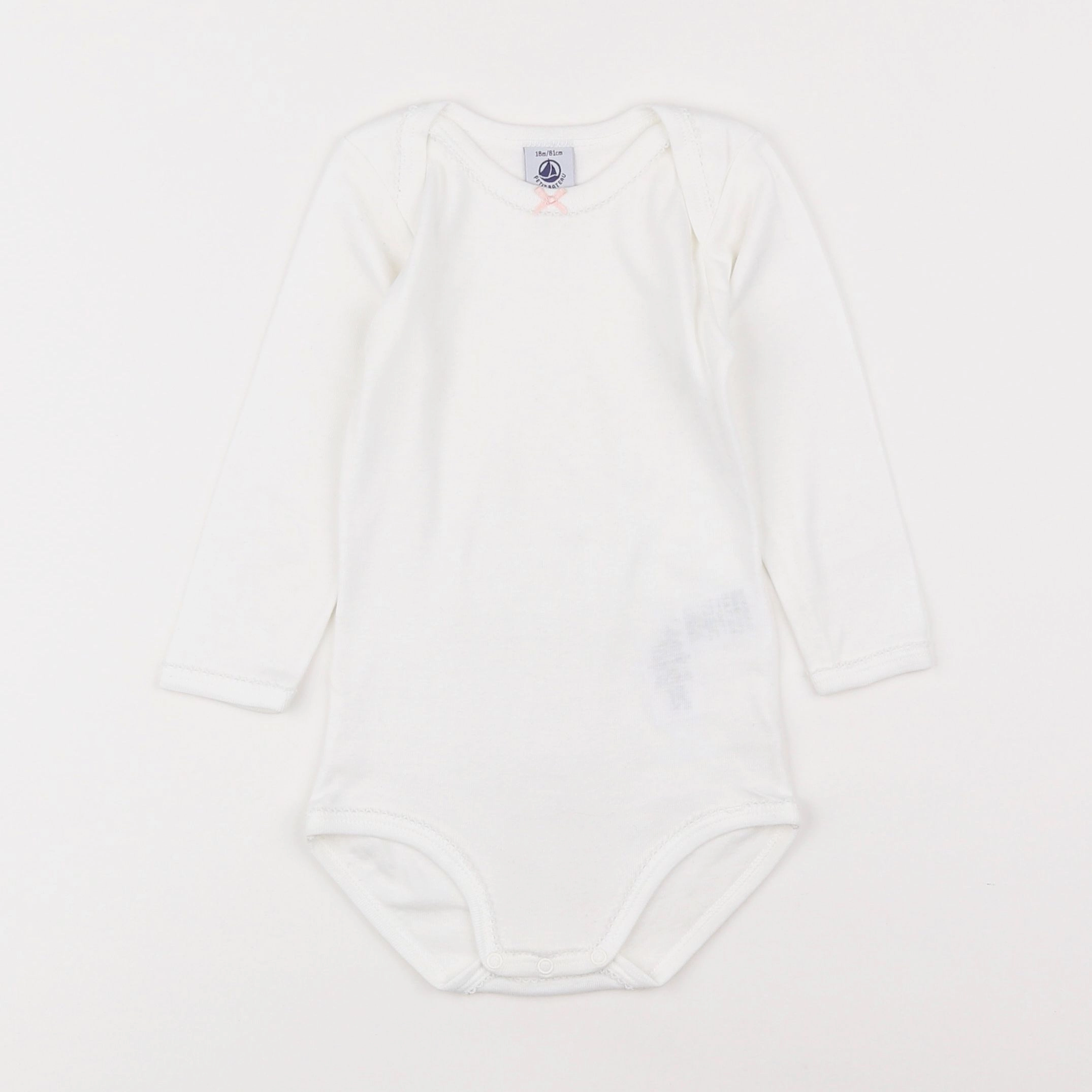 Petit Bateau - body blanc - 18 mois