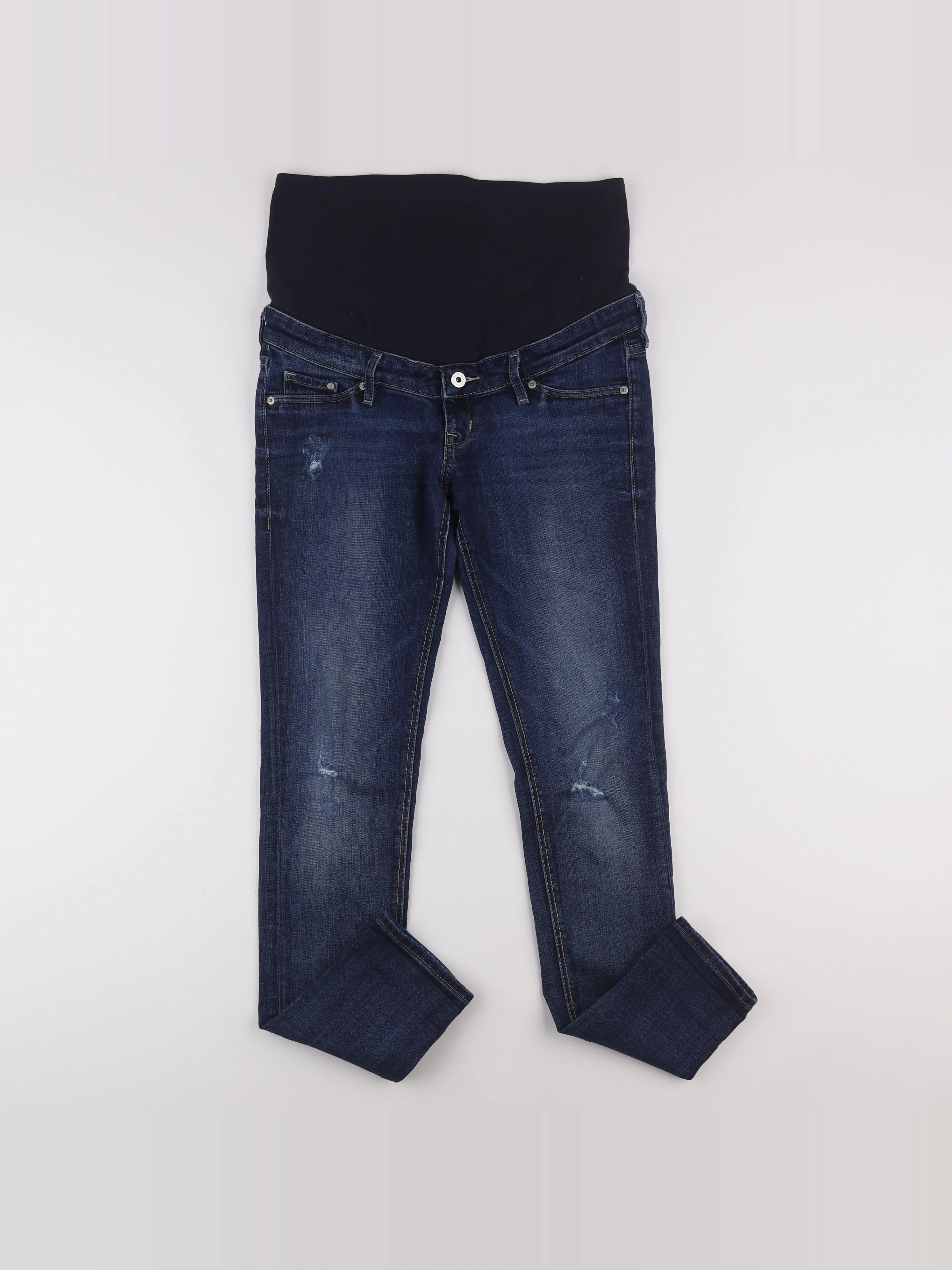 H&M - jean grossesse bleu - 36