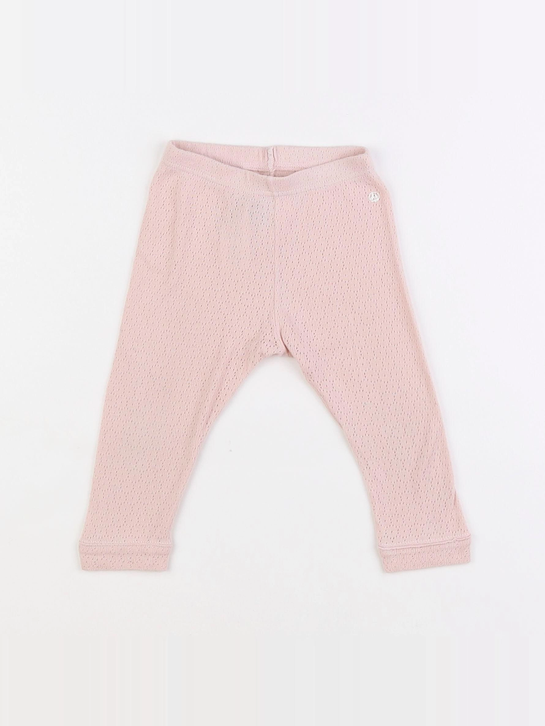 Petit Bateau - legging rose - 12 mois