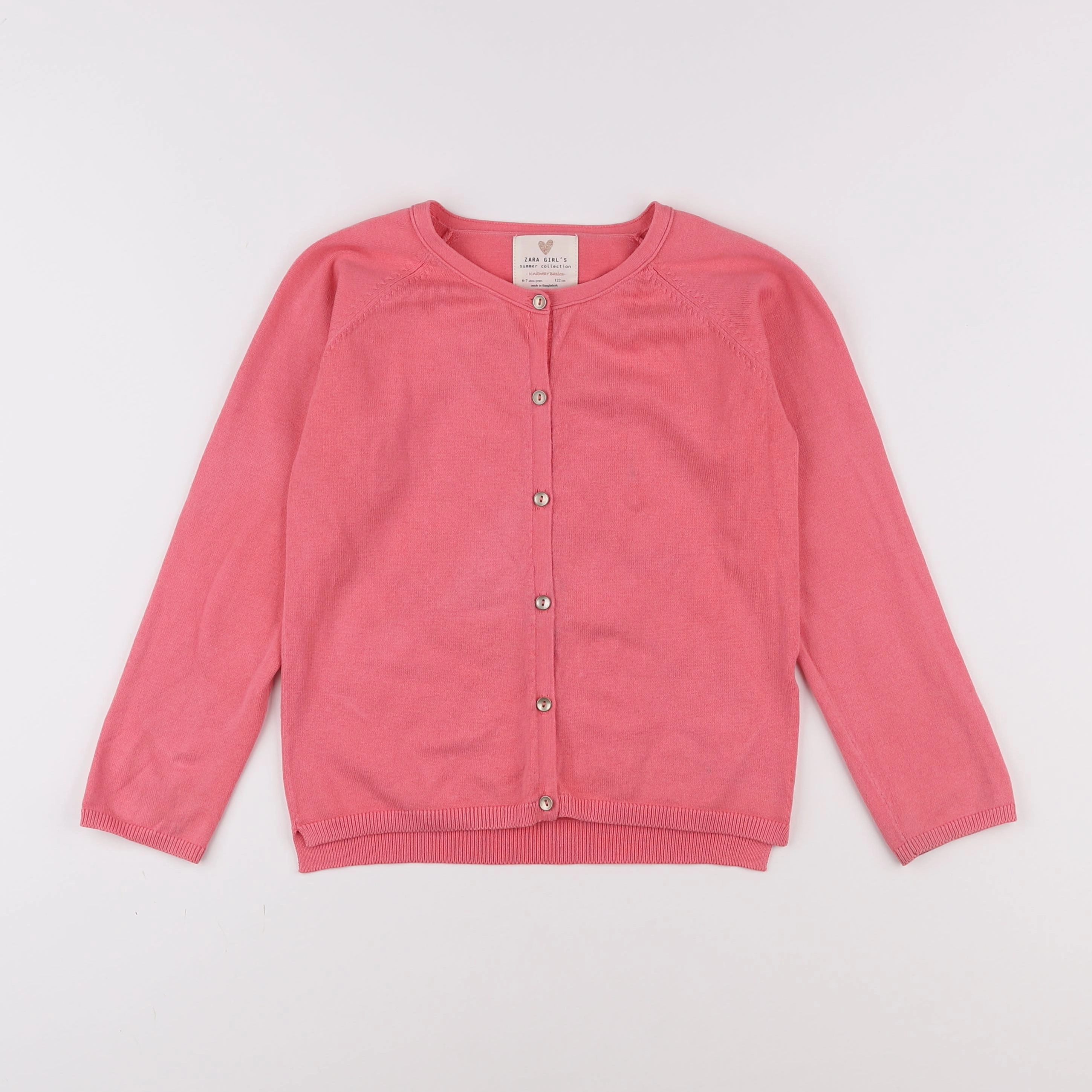 Zara - gilet rose - 6/7 ans