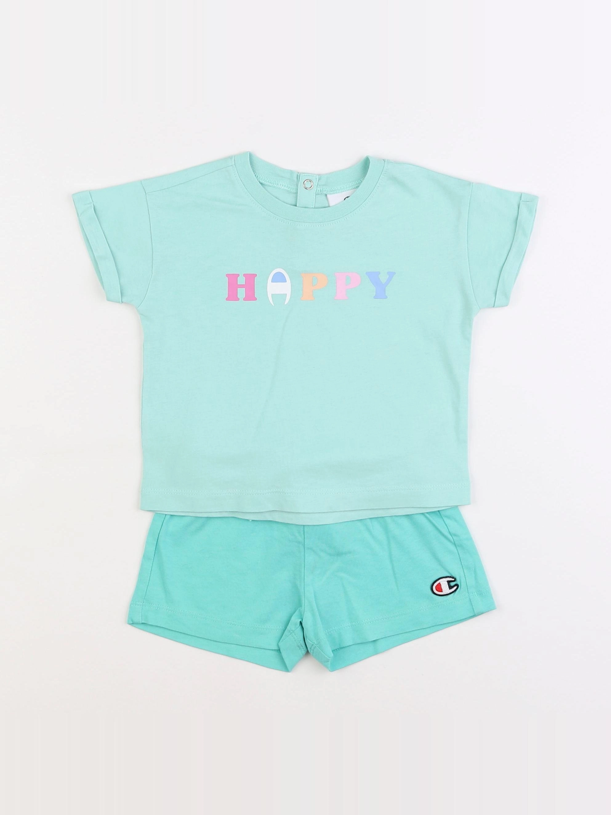 Champion  - pyjama coton vert - 12 mois