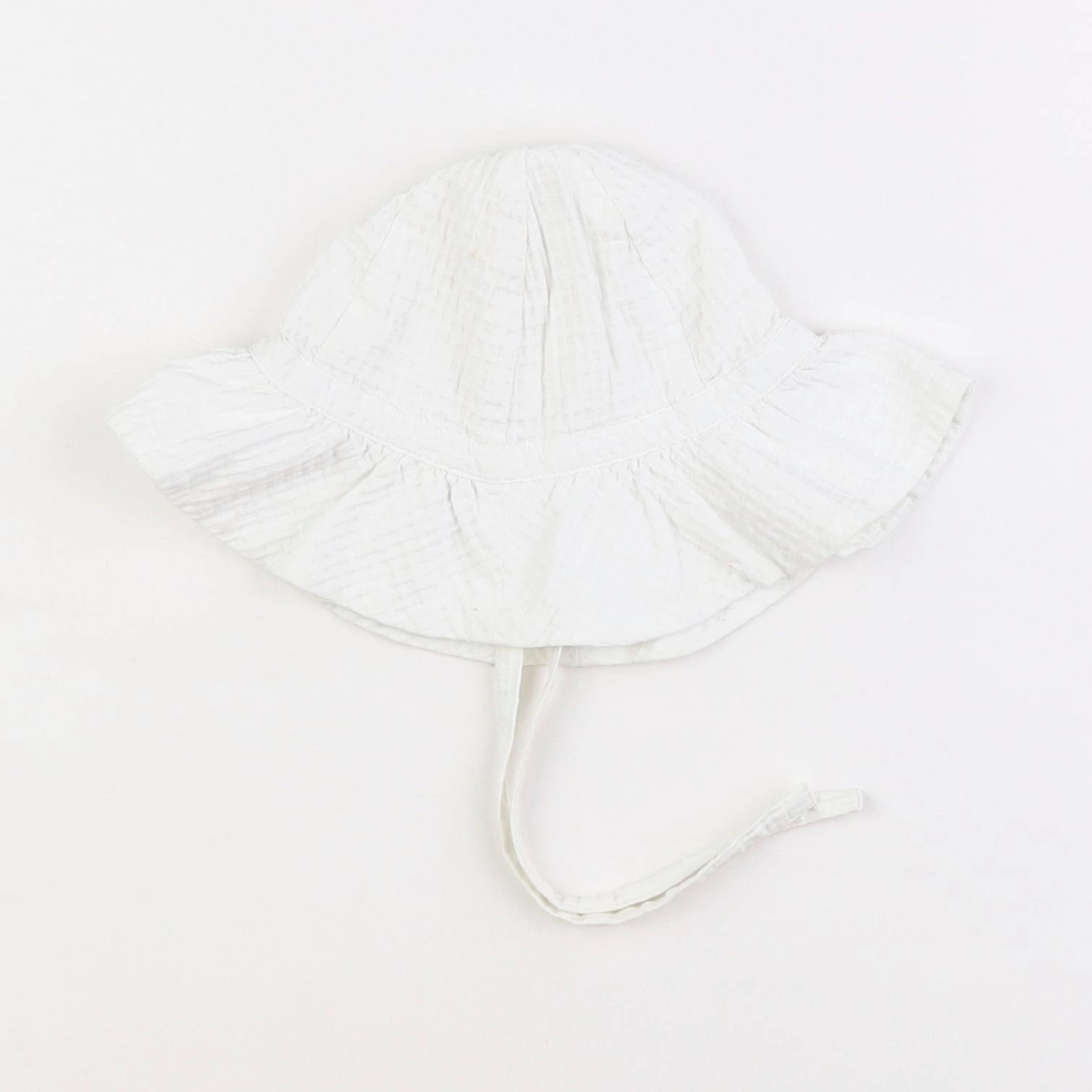 Petit Bateau - chapeau blanc - 2/3 ans