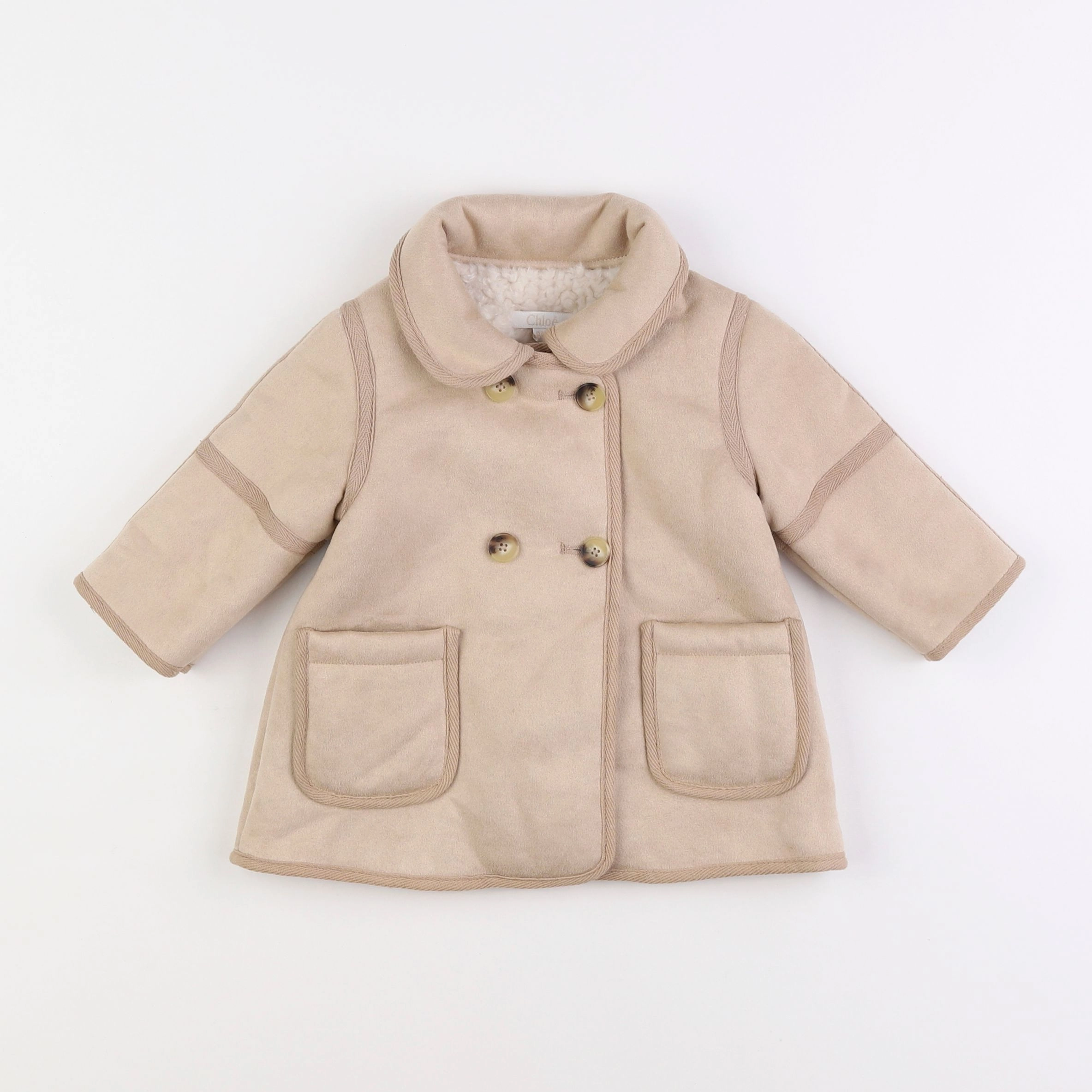 Chloé - manteau beige - 6 mois