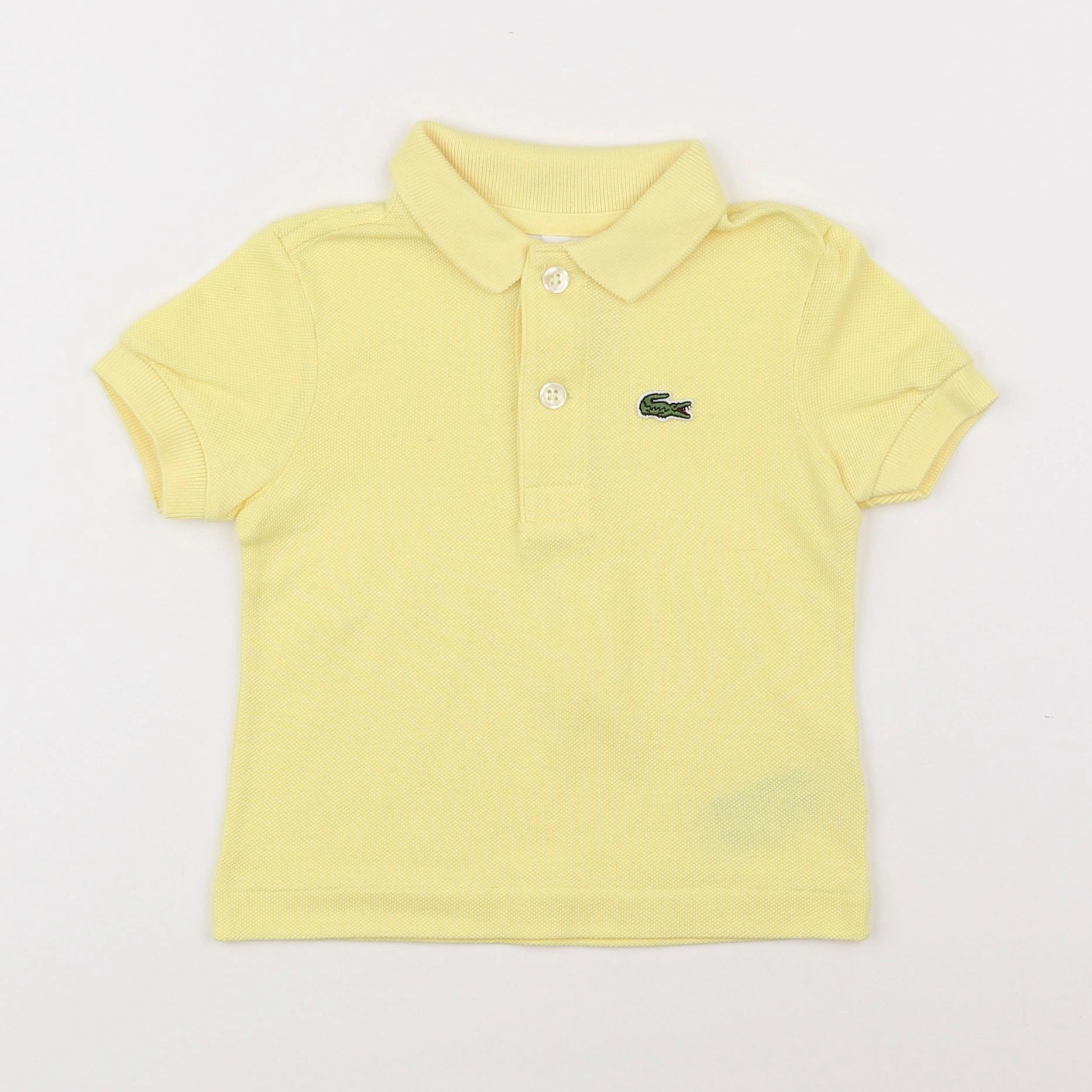 Lacoste - polo jaune - 12 mois