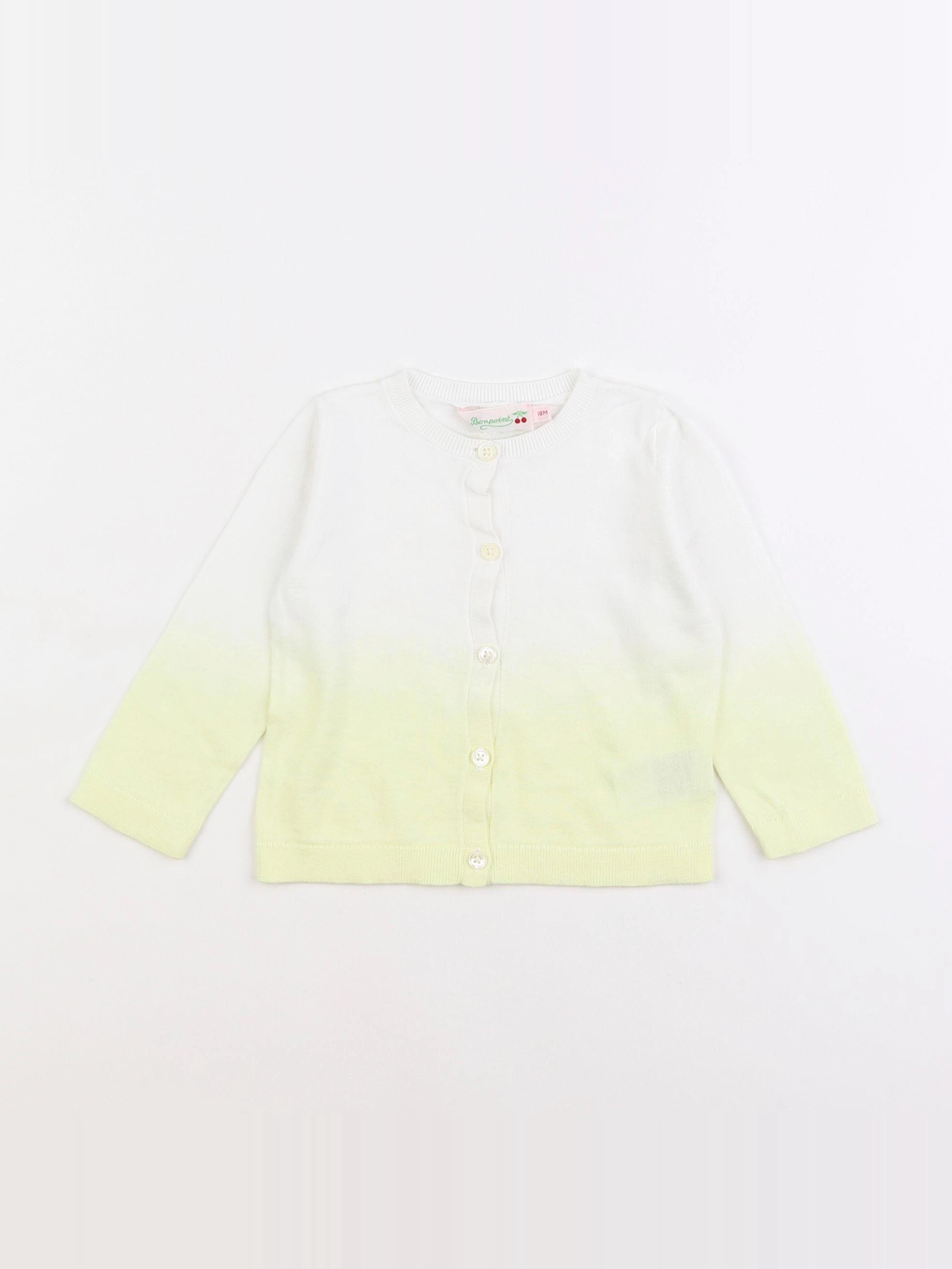Bonpoint - gilet jaune - 18 mois