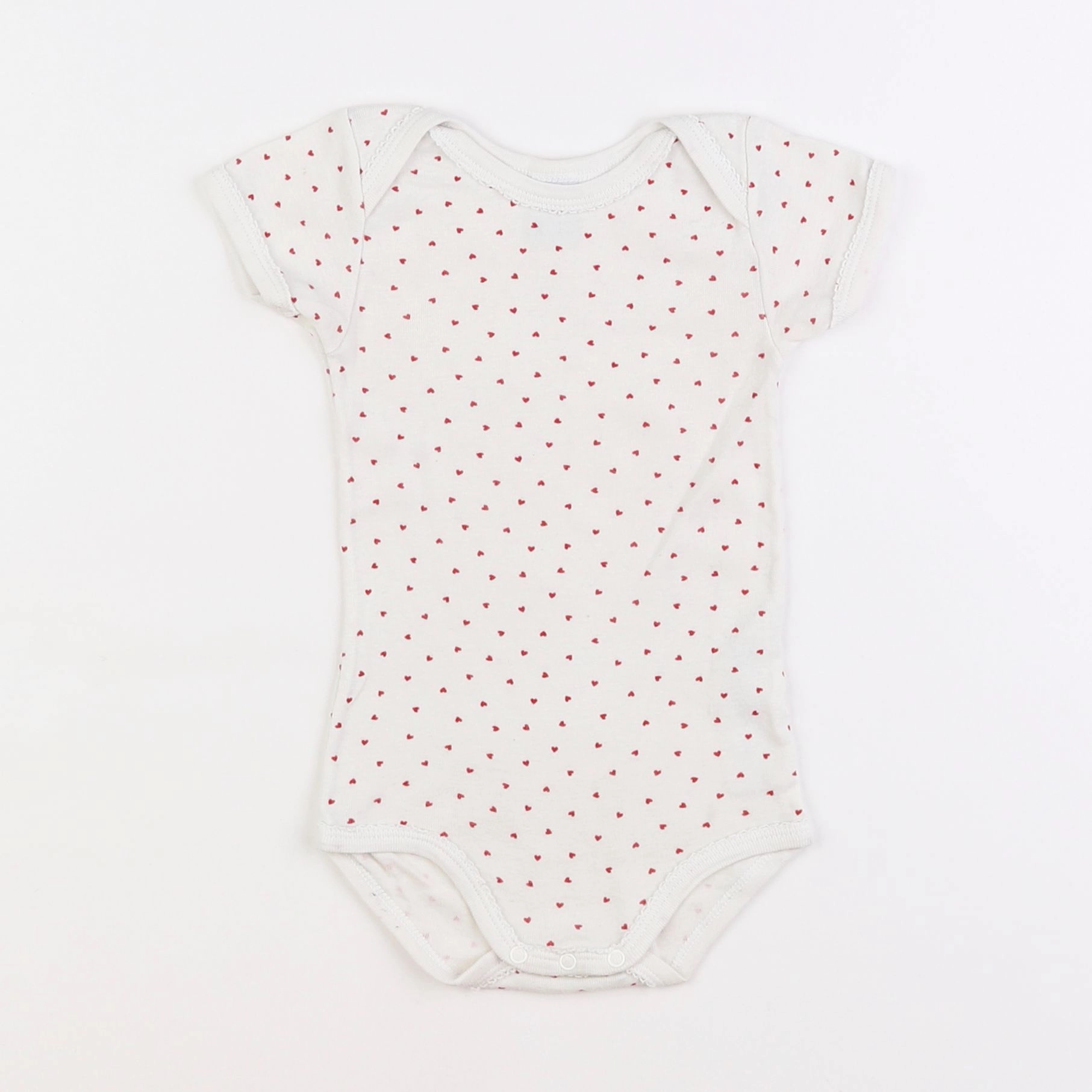 Petit Bateau - body blanc - 12 mois