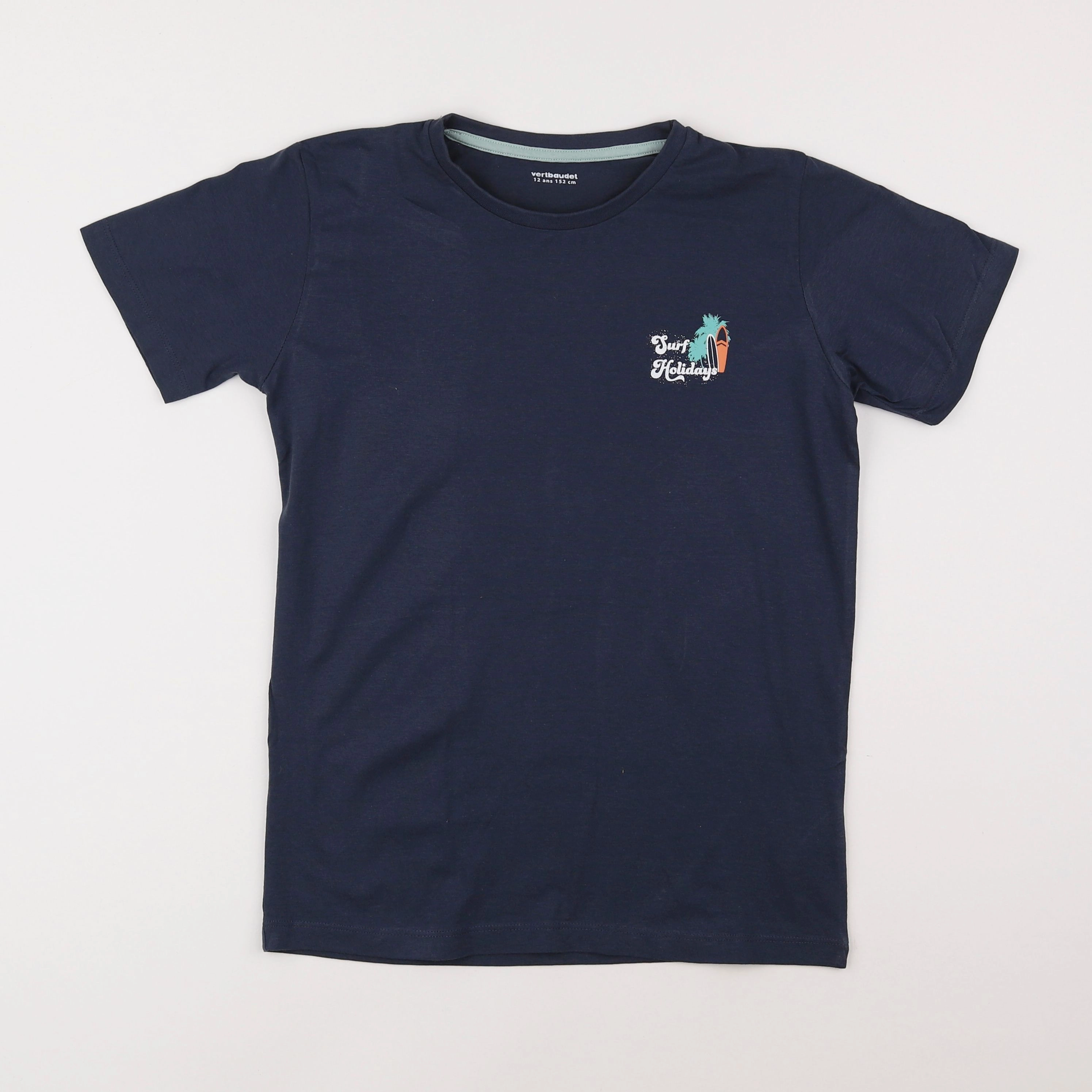 Vertbaudet - tee-shirt bleu - 12 ans