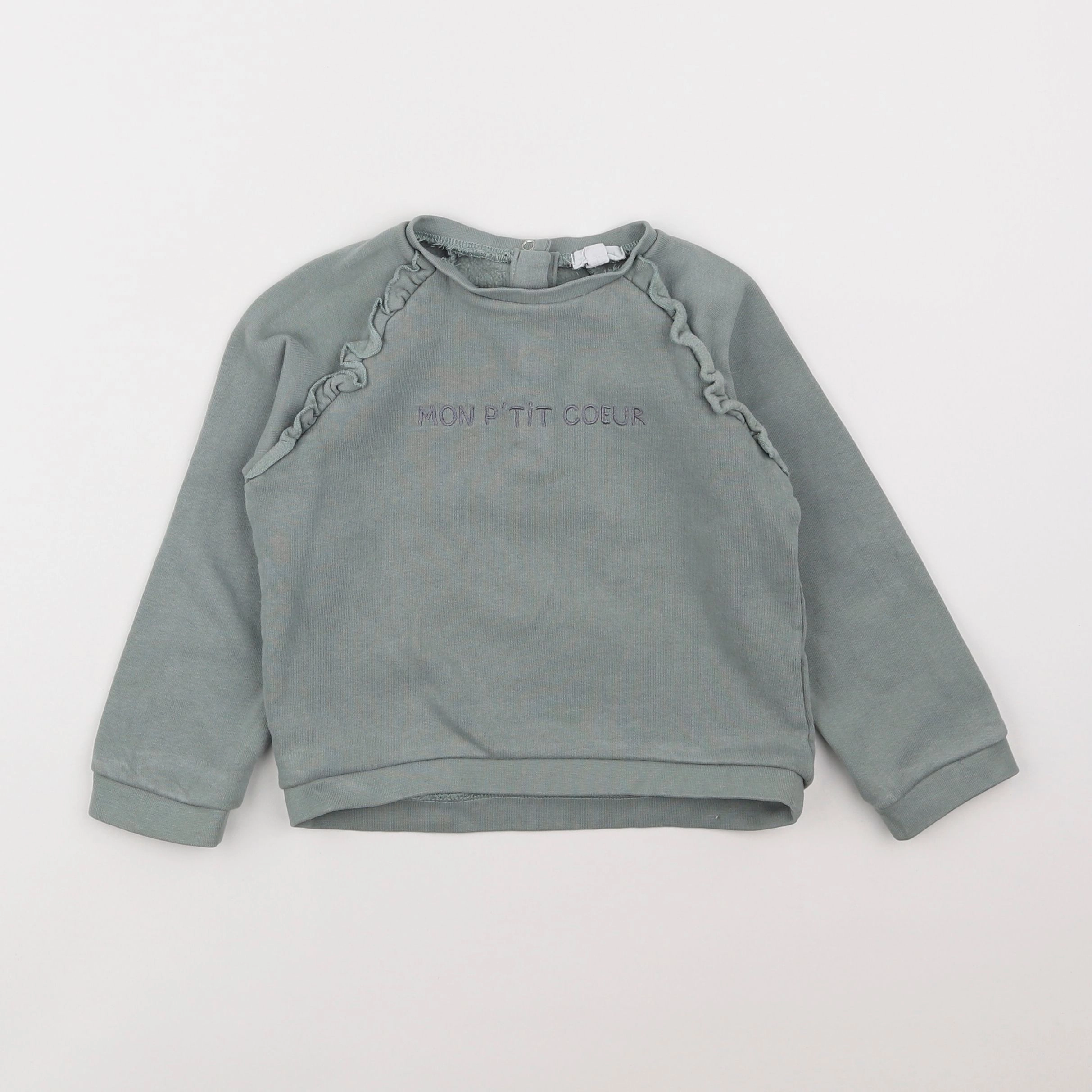 Vertbaudet - sweat bleu - 3 ans