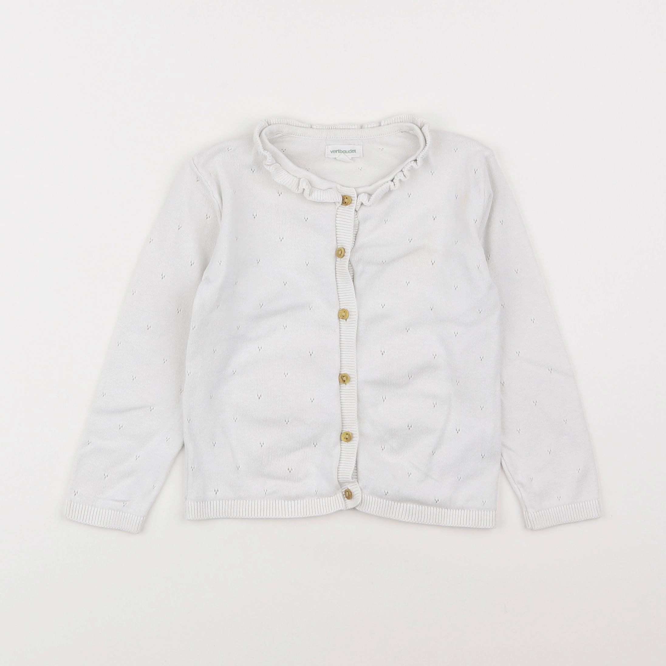 Vertbaudet - gilet blanc - 2 ans