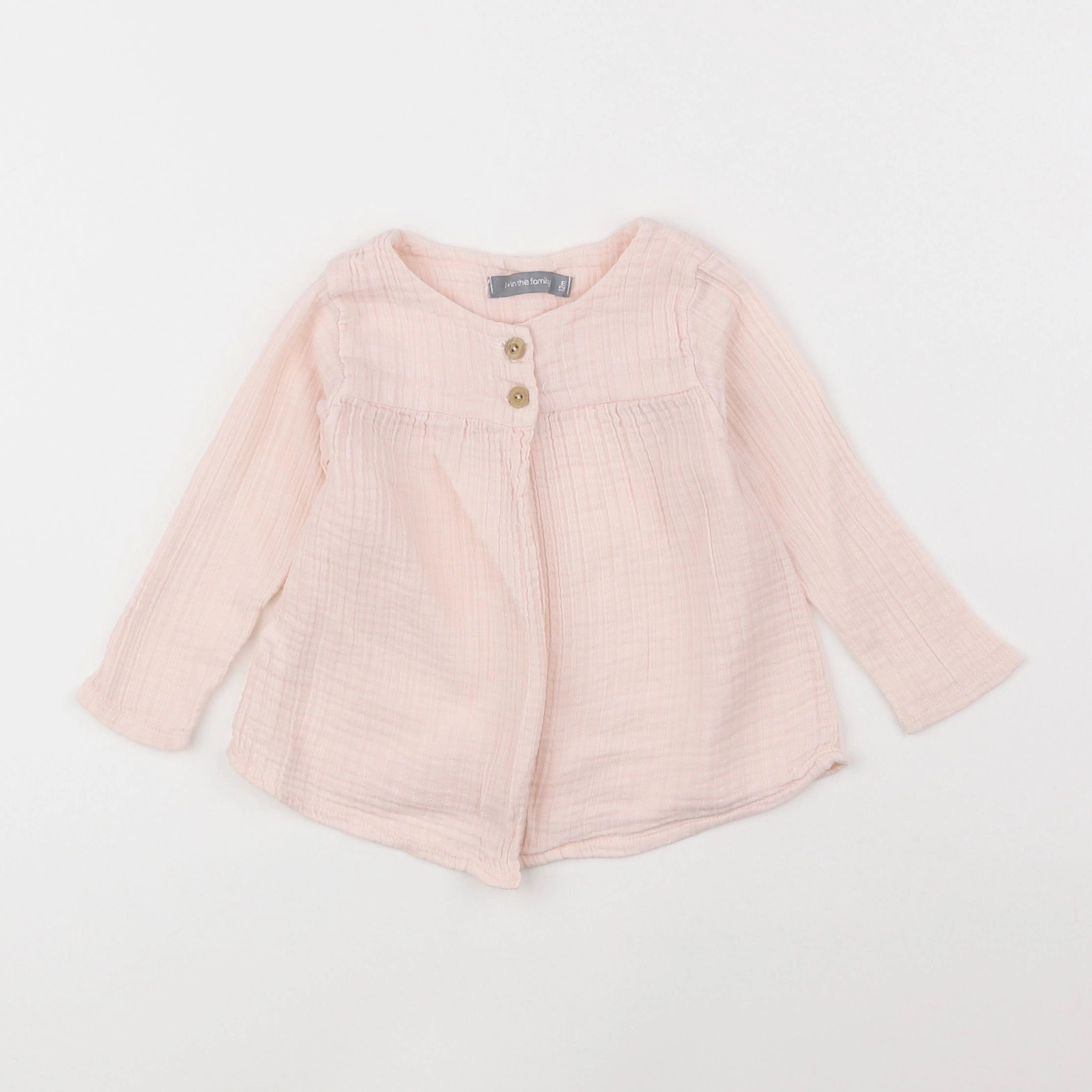 1+ In the family - blouse rose - 12 mois