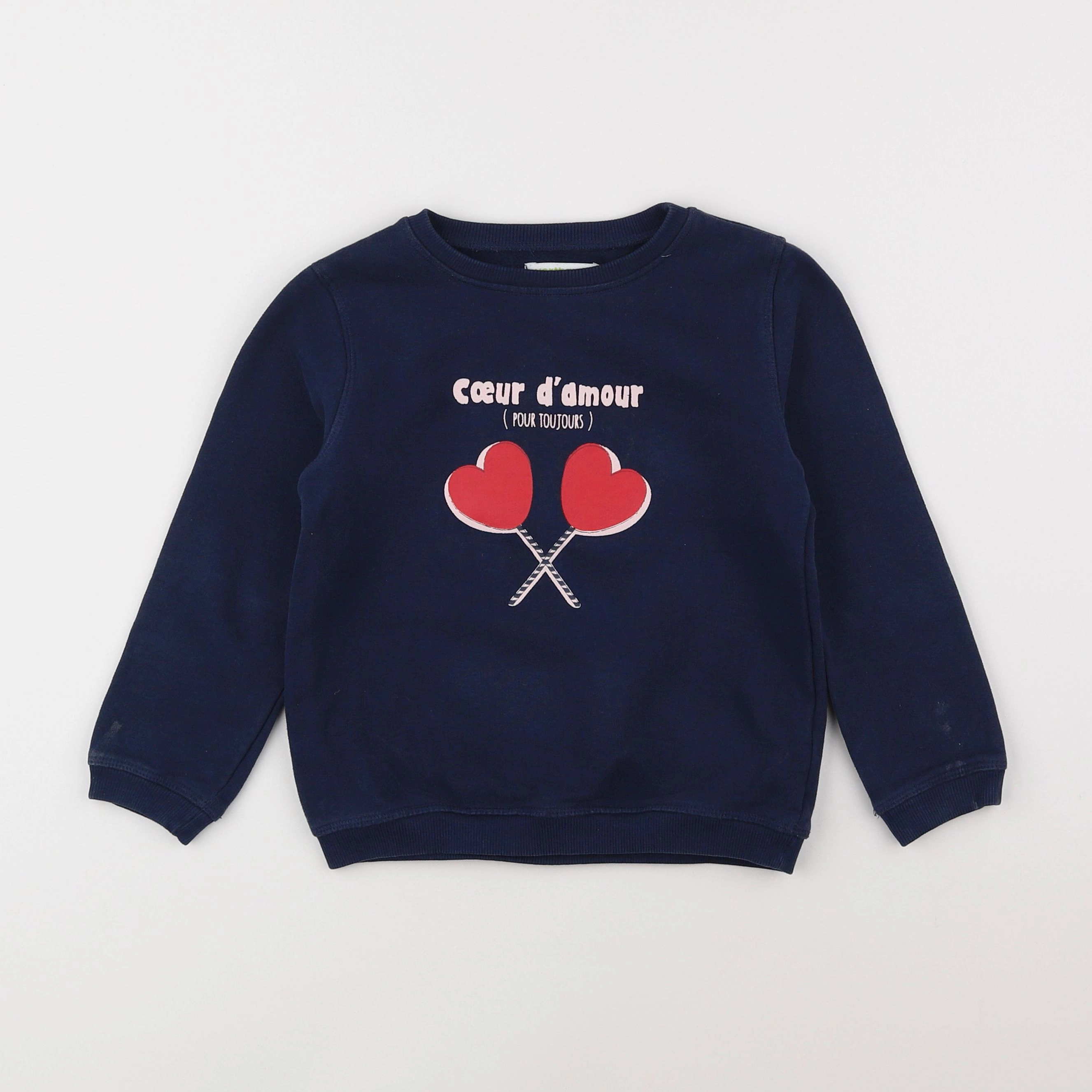 Vertbaudet - sweat bleu - 6 ans