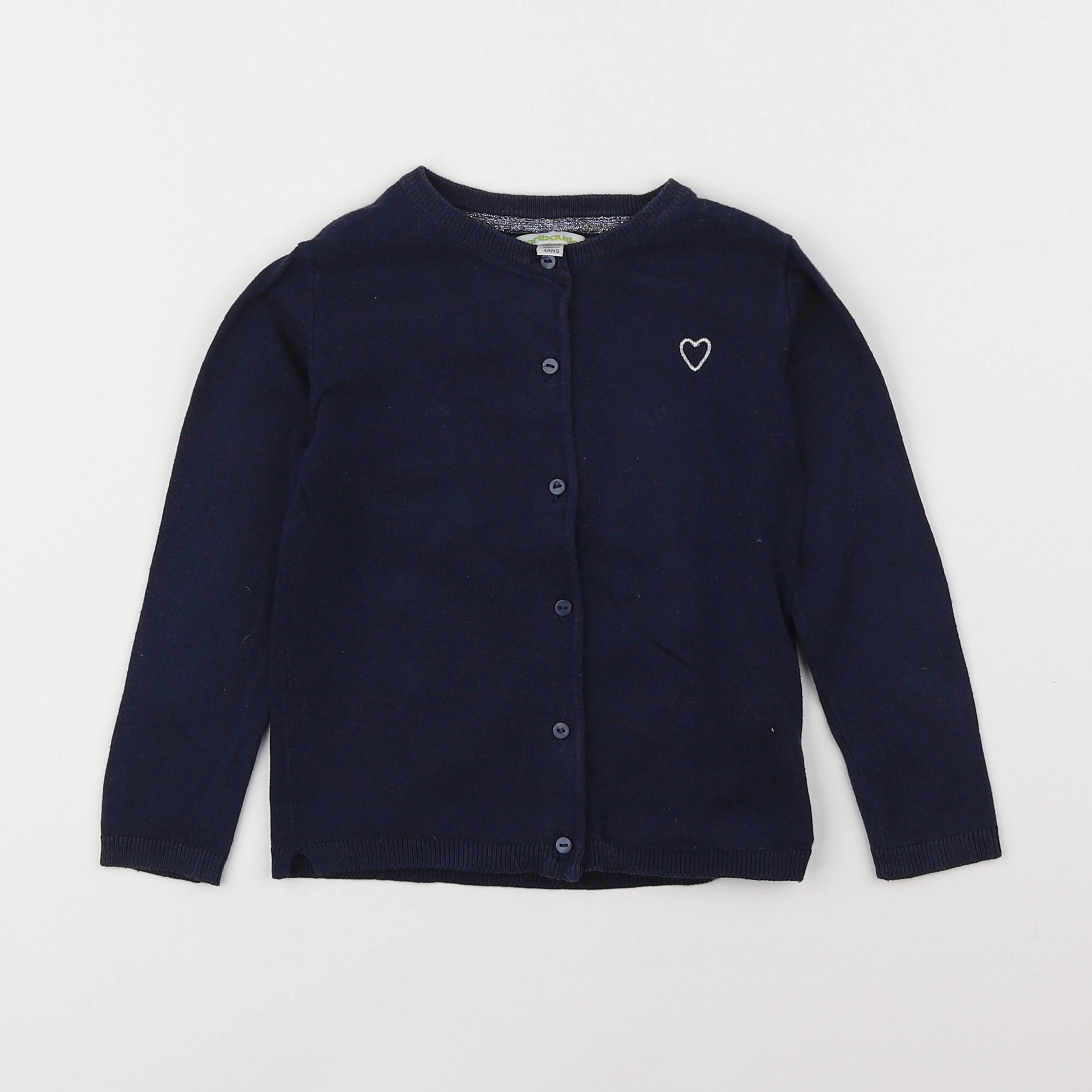 Vertbaudet - gilet bleu - 4 ans