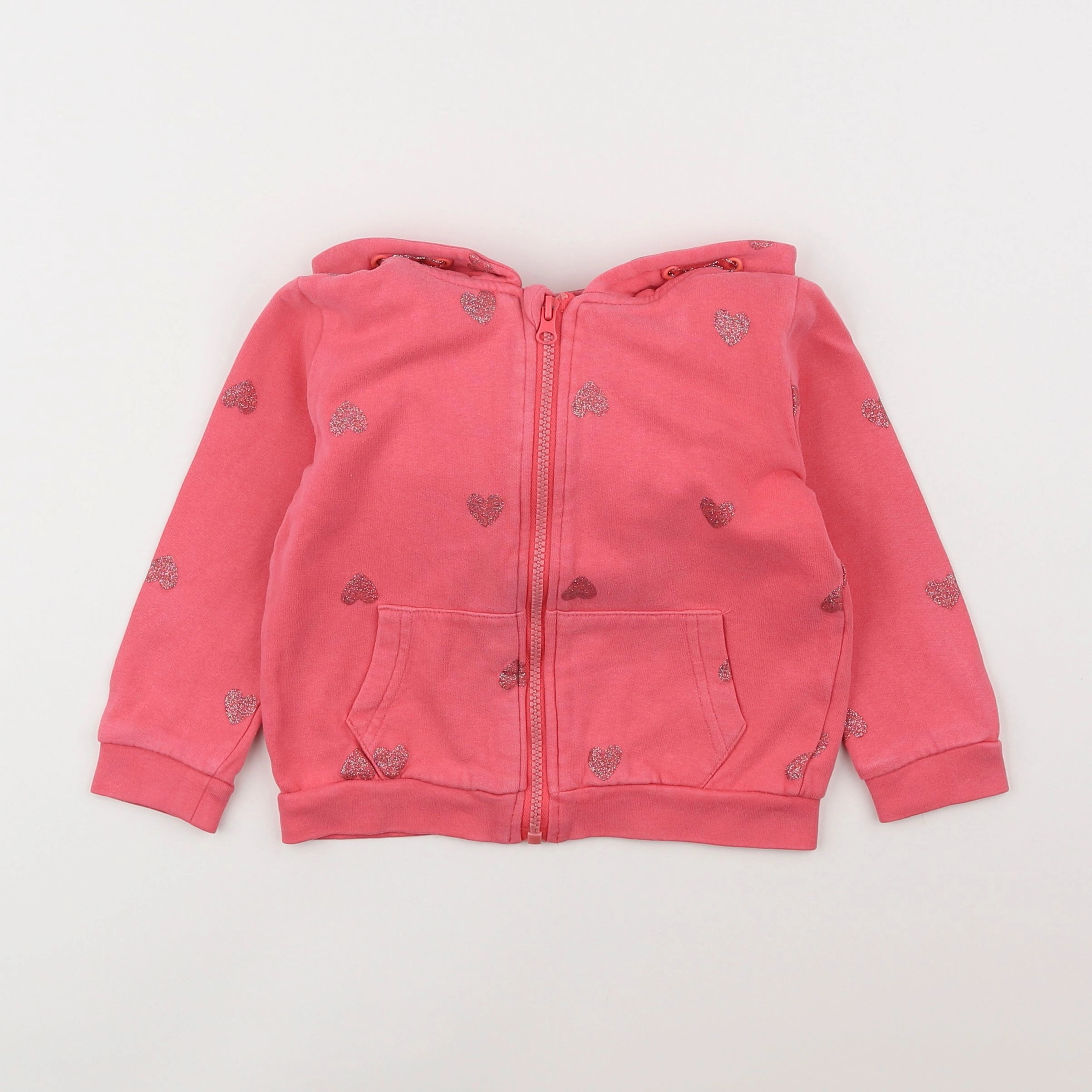 Vertbaudet - sweat rose - 3 ans