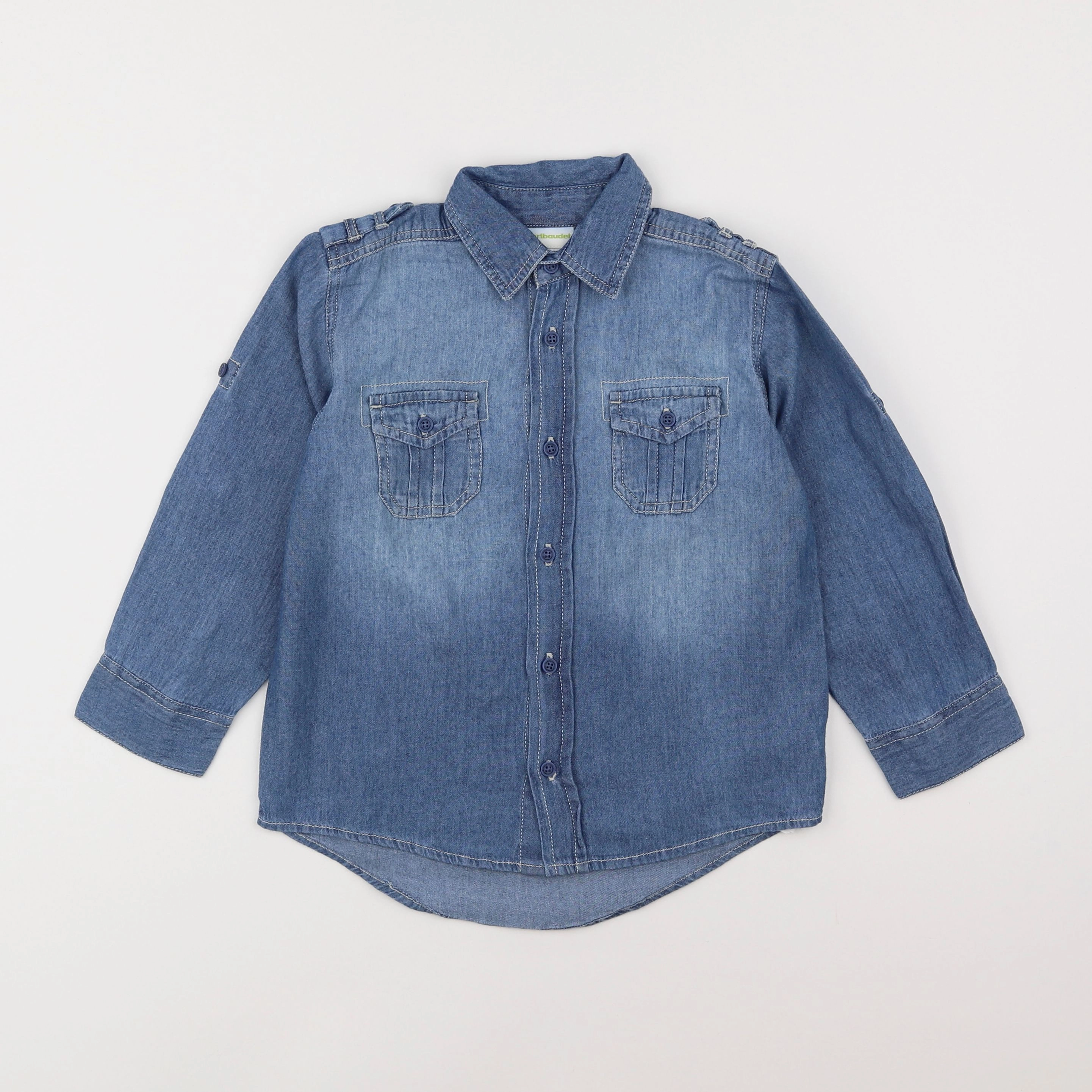 Vertbaudet - chemise bleu - 4 ans