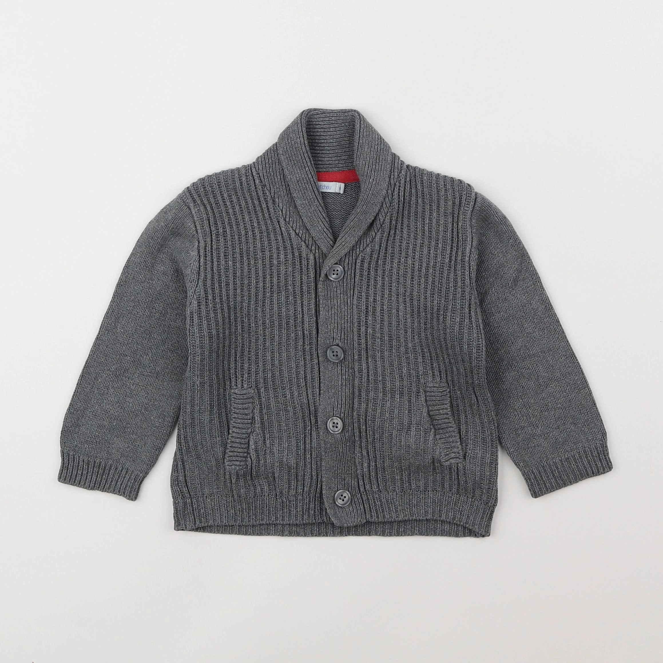 Boutchou - gilet gris - 18 mois