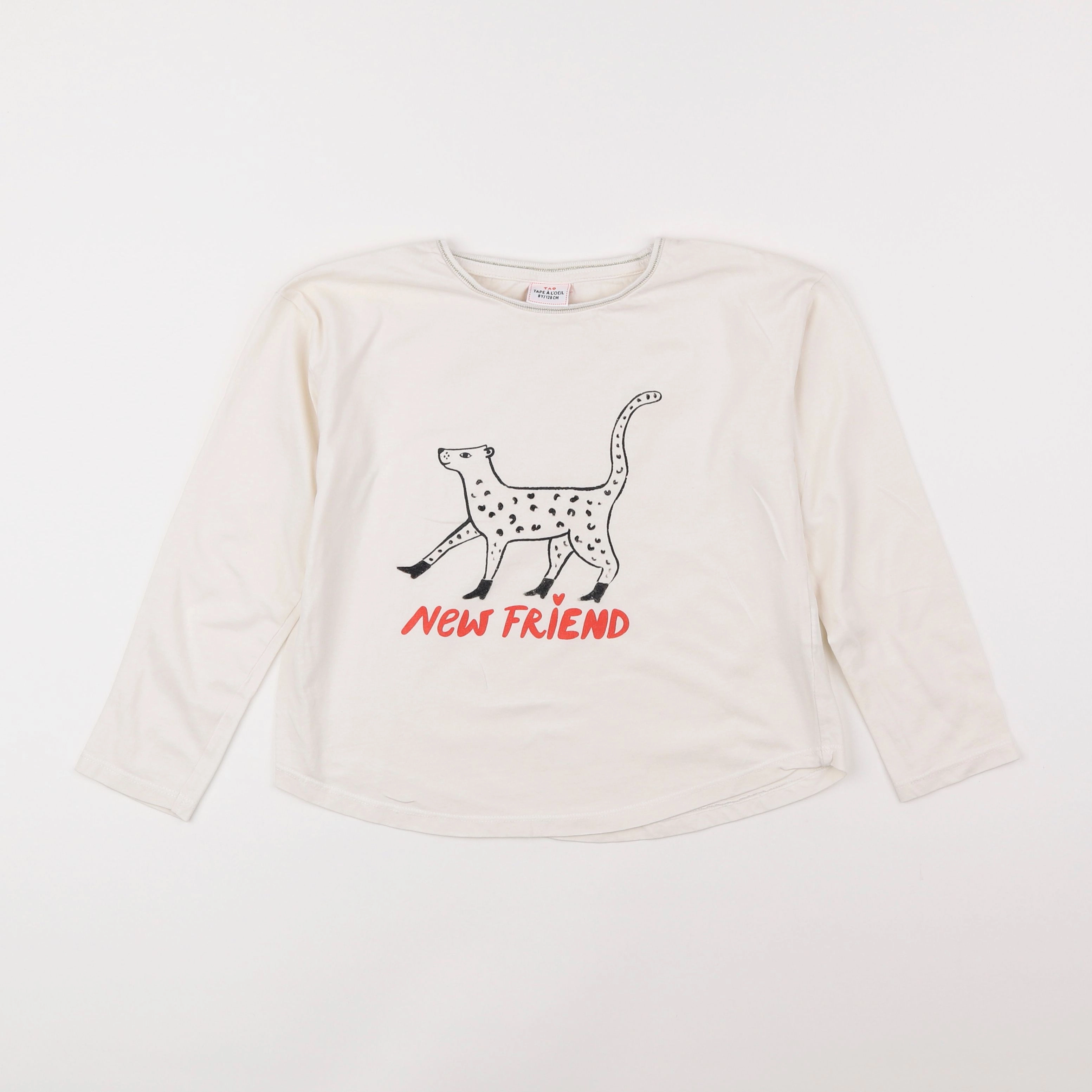 Tape à l'oeil - tee-shirt blanc - 8 ans