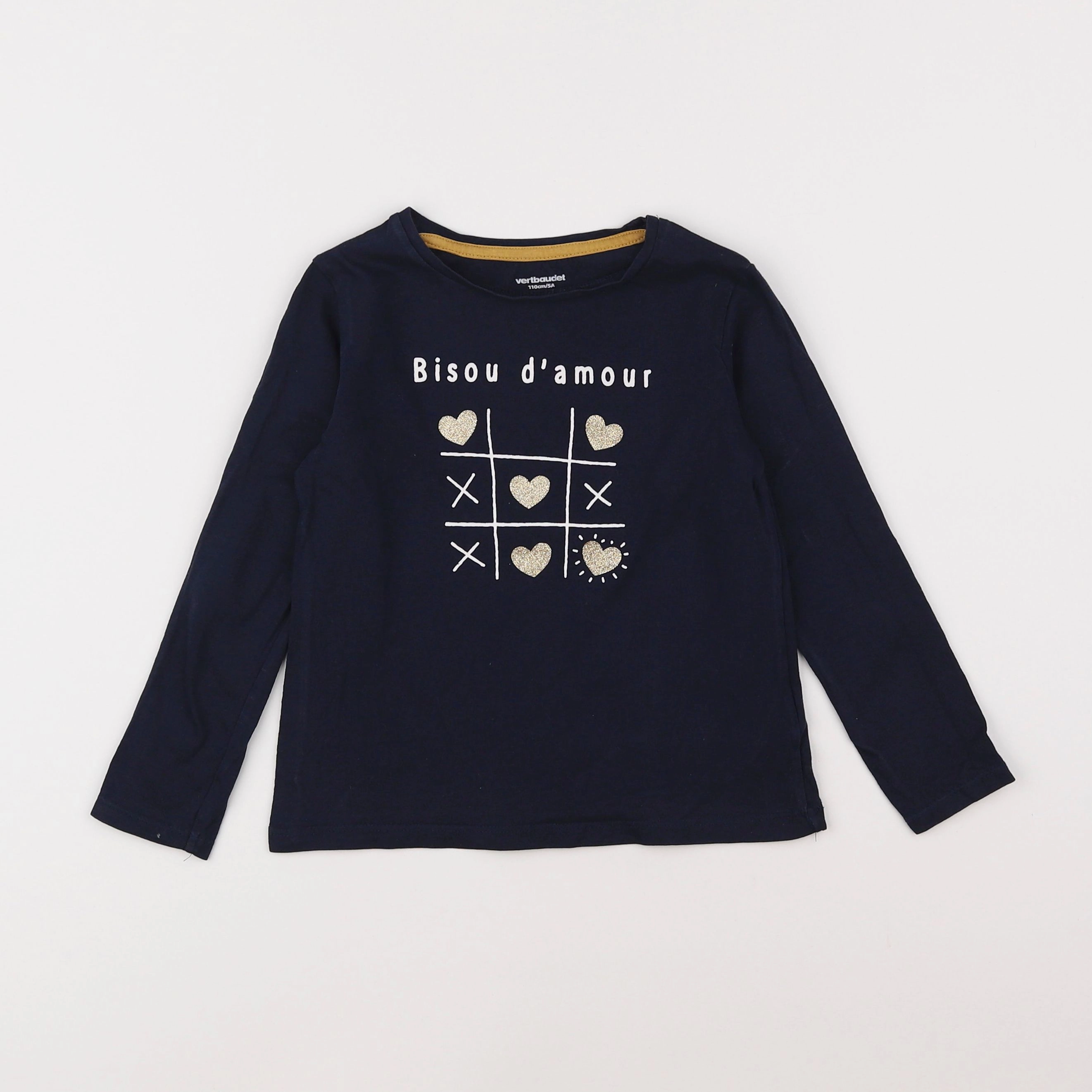 Vertbaudet - tee-shirt bleu - 5 ans