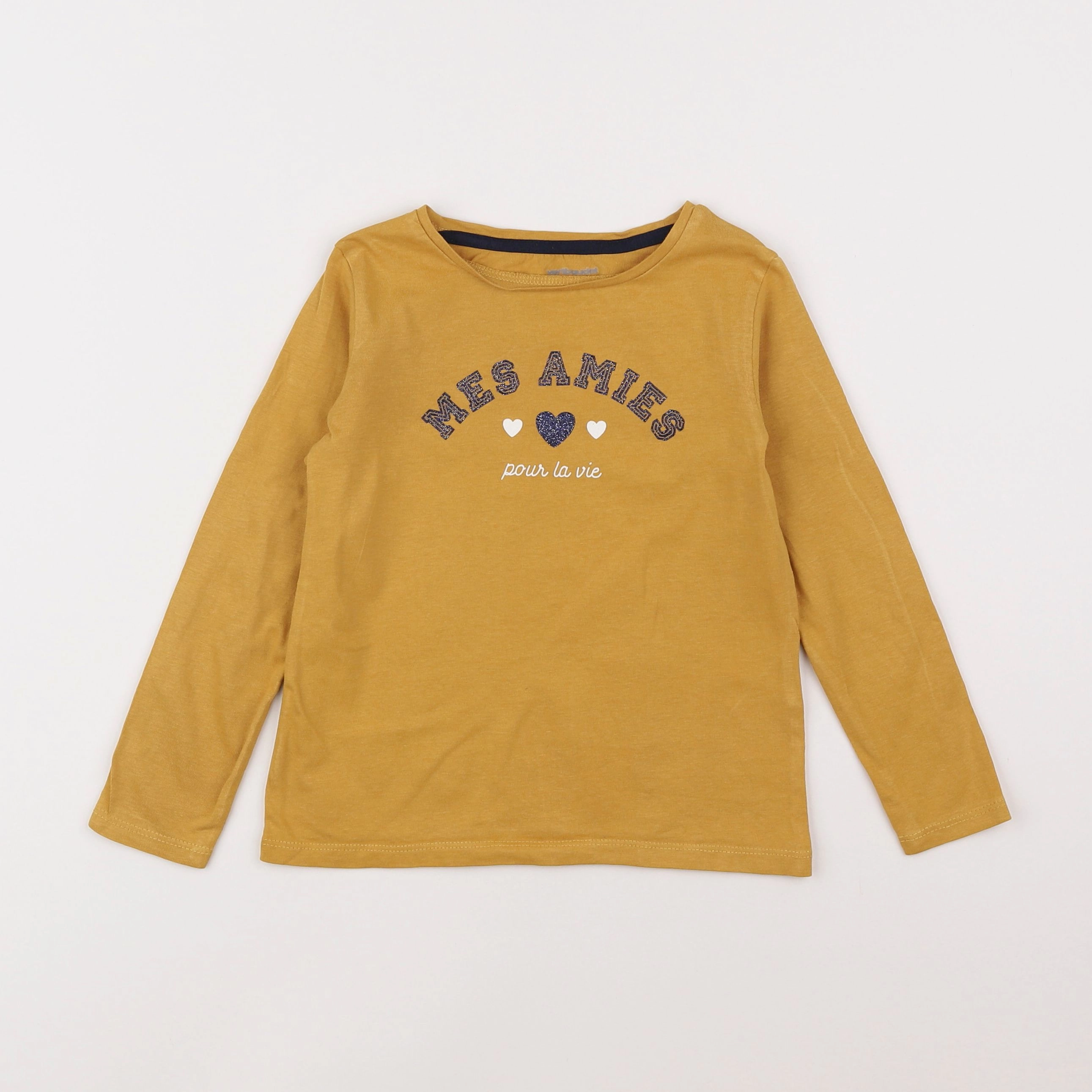 Vertbaudet - tee-shirt jaune - 5 ans