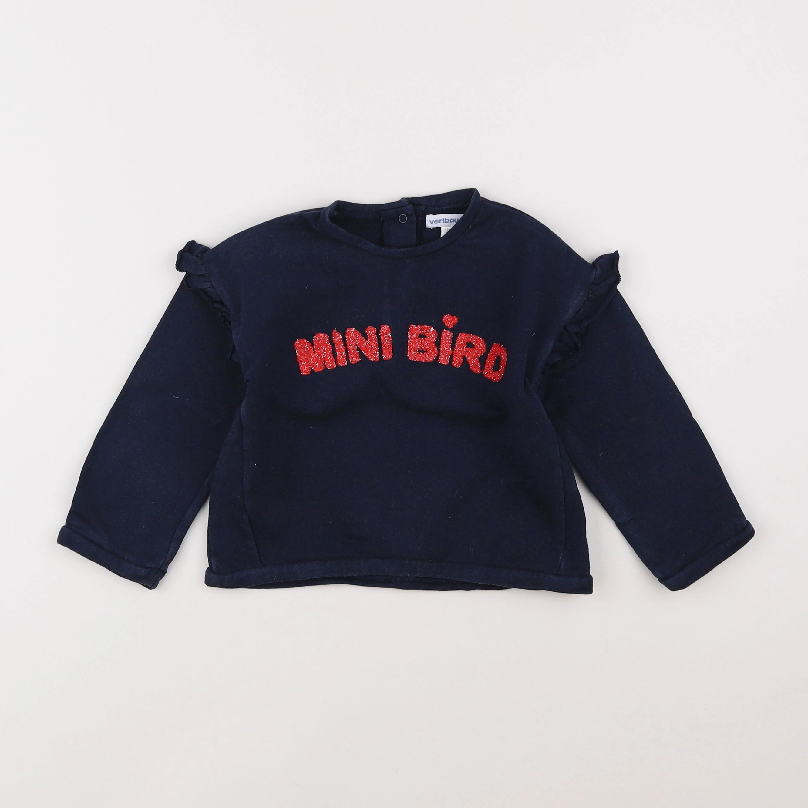 Vertbaudet - sweat bleu - 2 ans