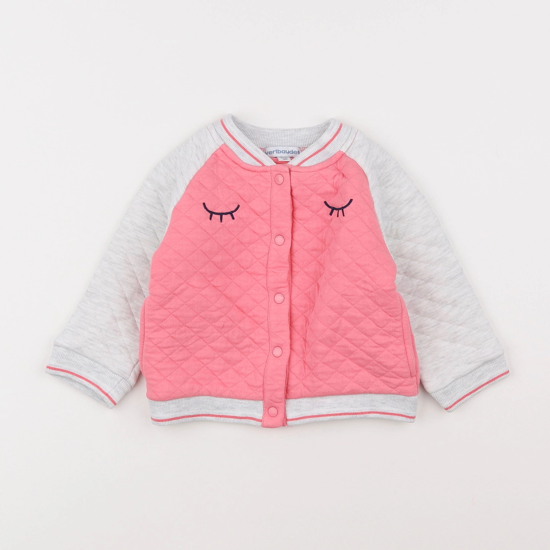 Vertbaudet - veste rose - 18 mois