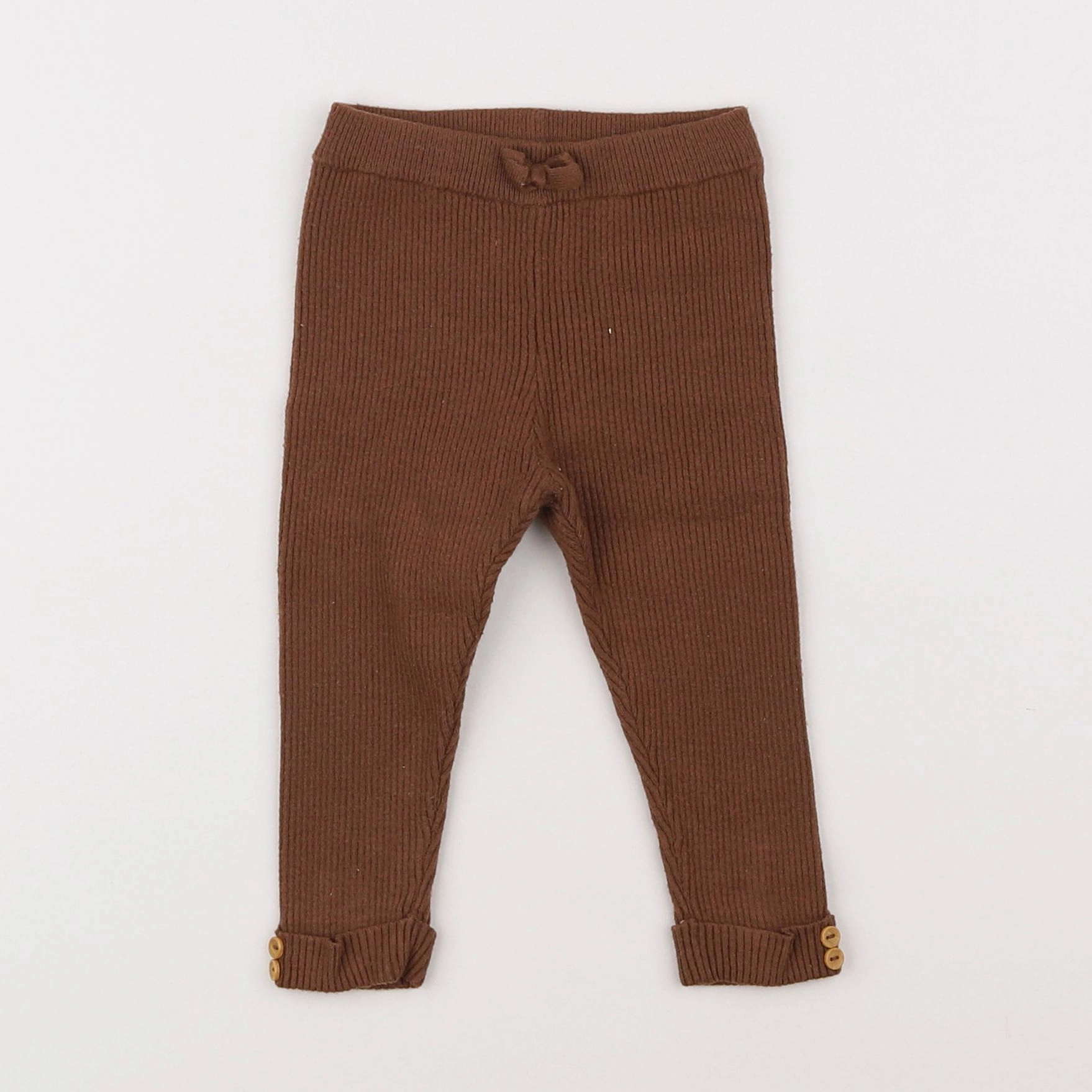 Vertbaudet - legging marron - 12 mois