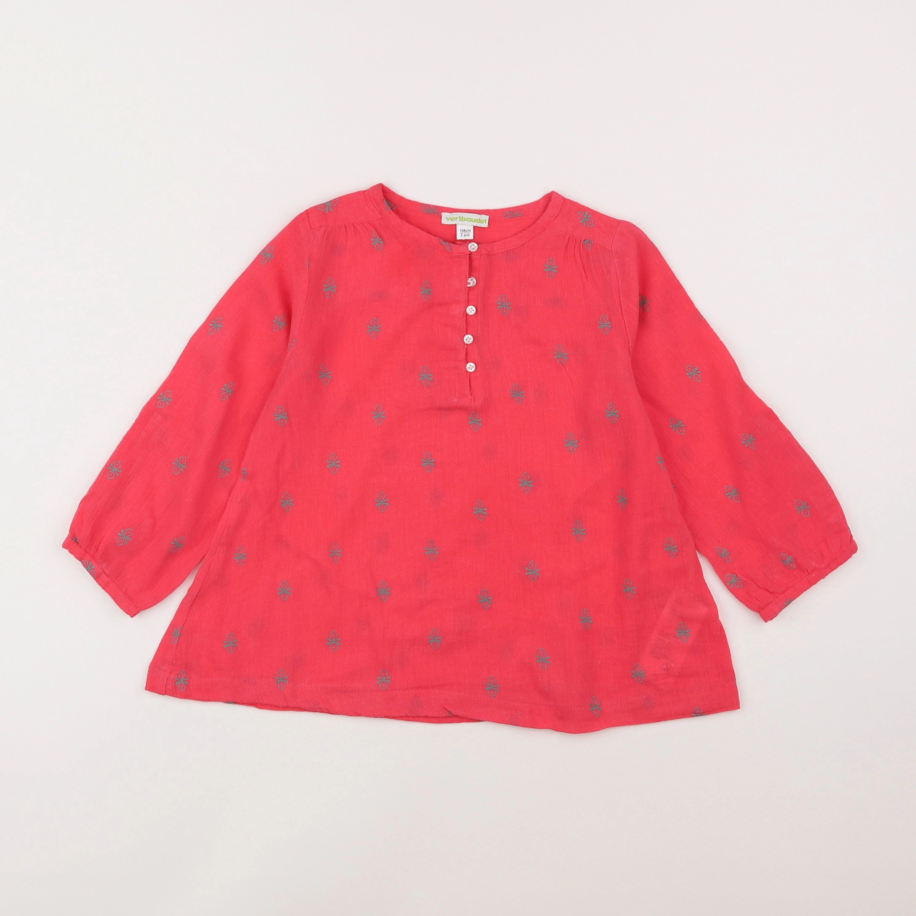 Vertbaudet - blouse rose - 5 ans