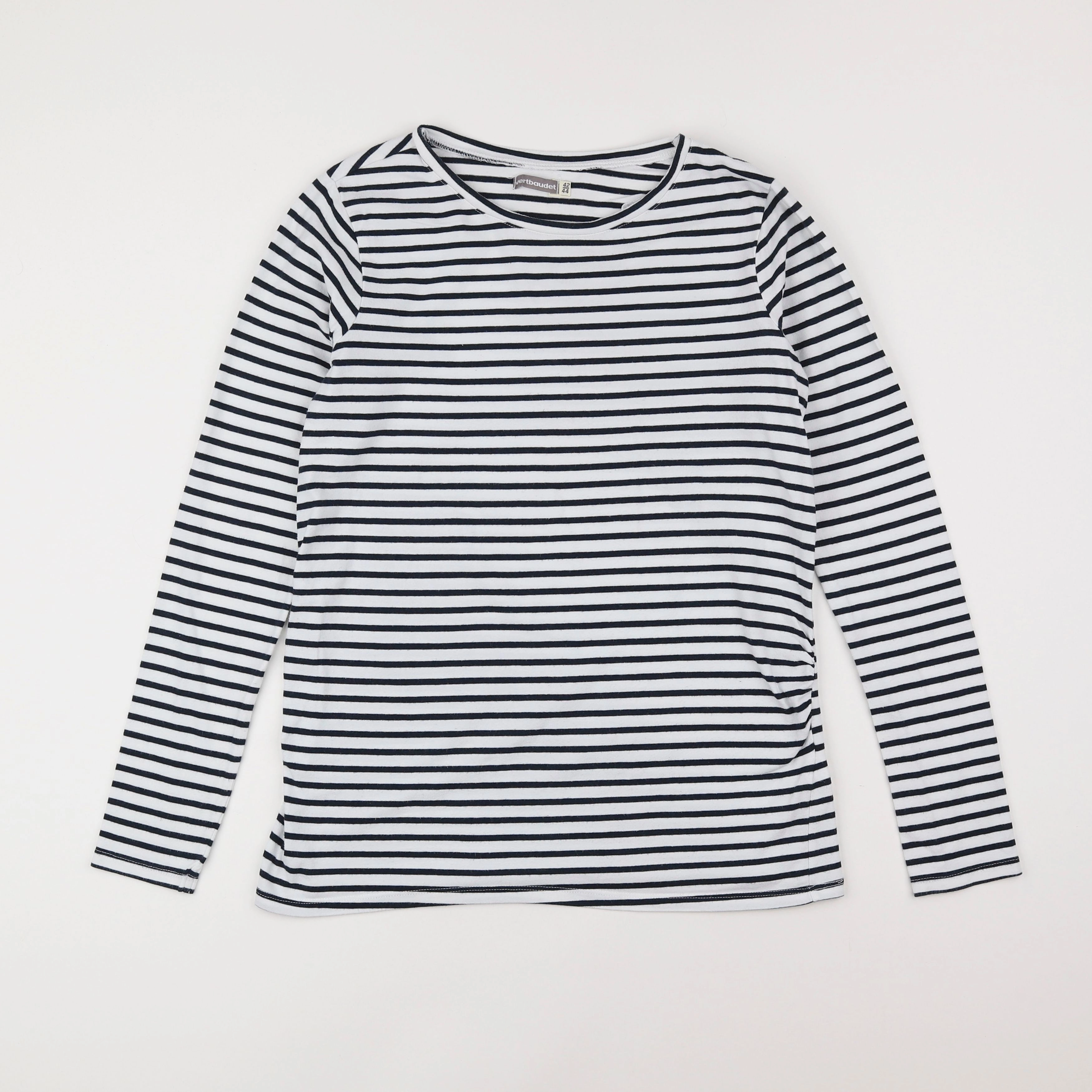 Vertbaudet - tee-shirt grossesse blanc, bleu - 42 à 44