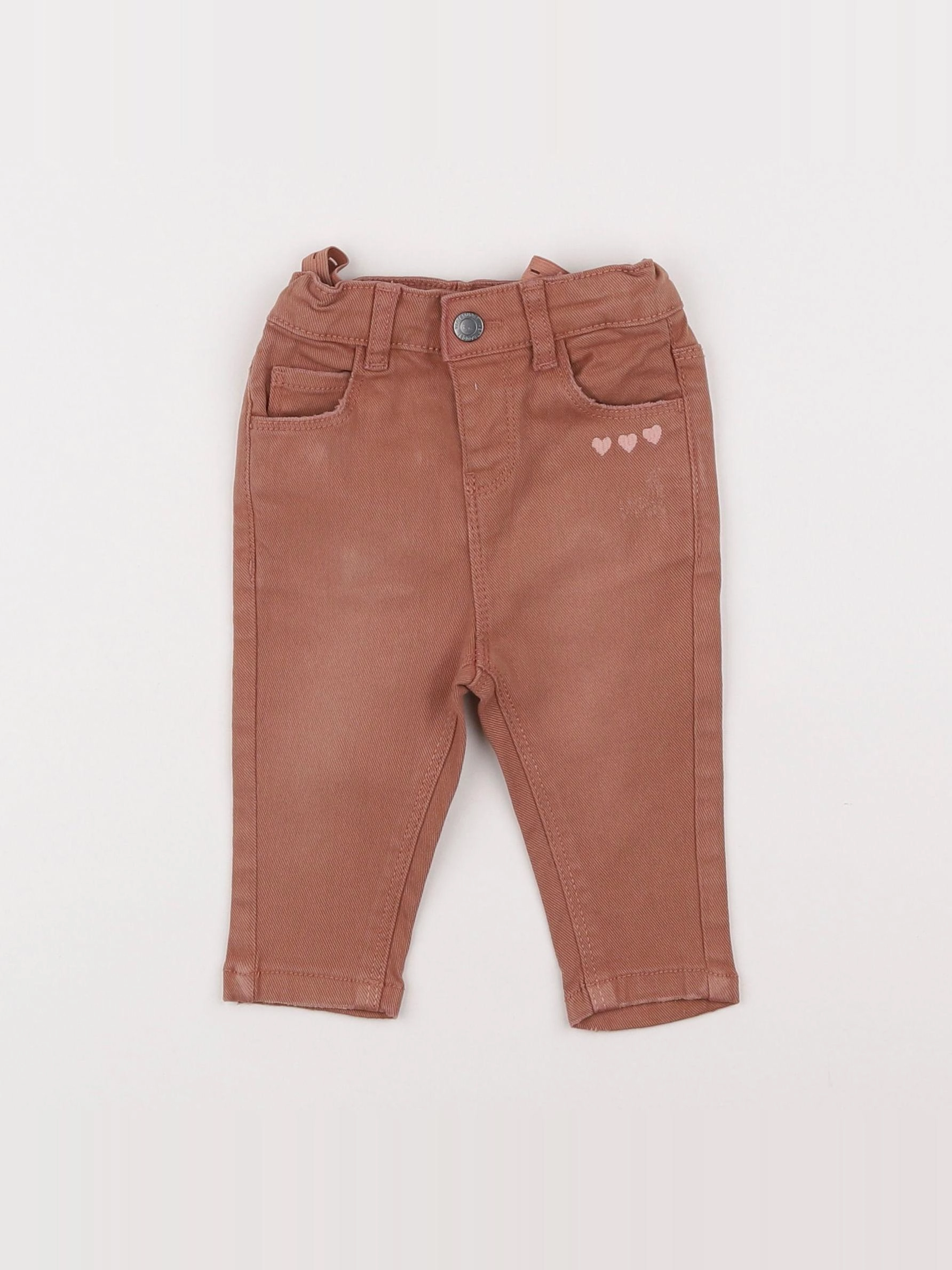 Vertbaudet - jean rose - 1 mois