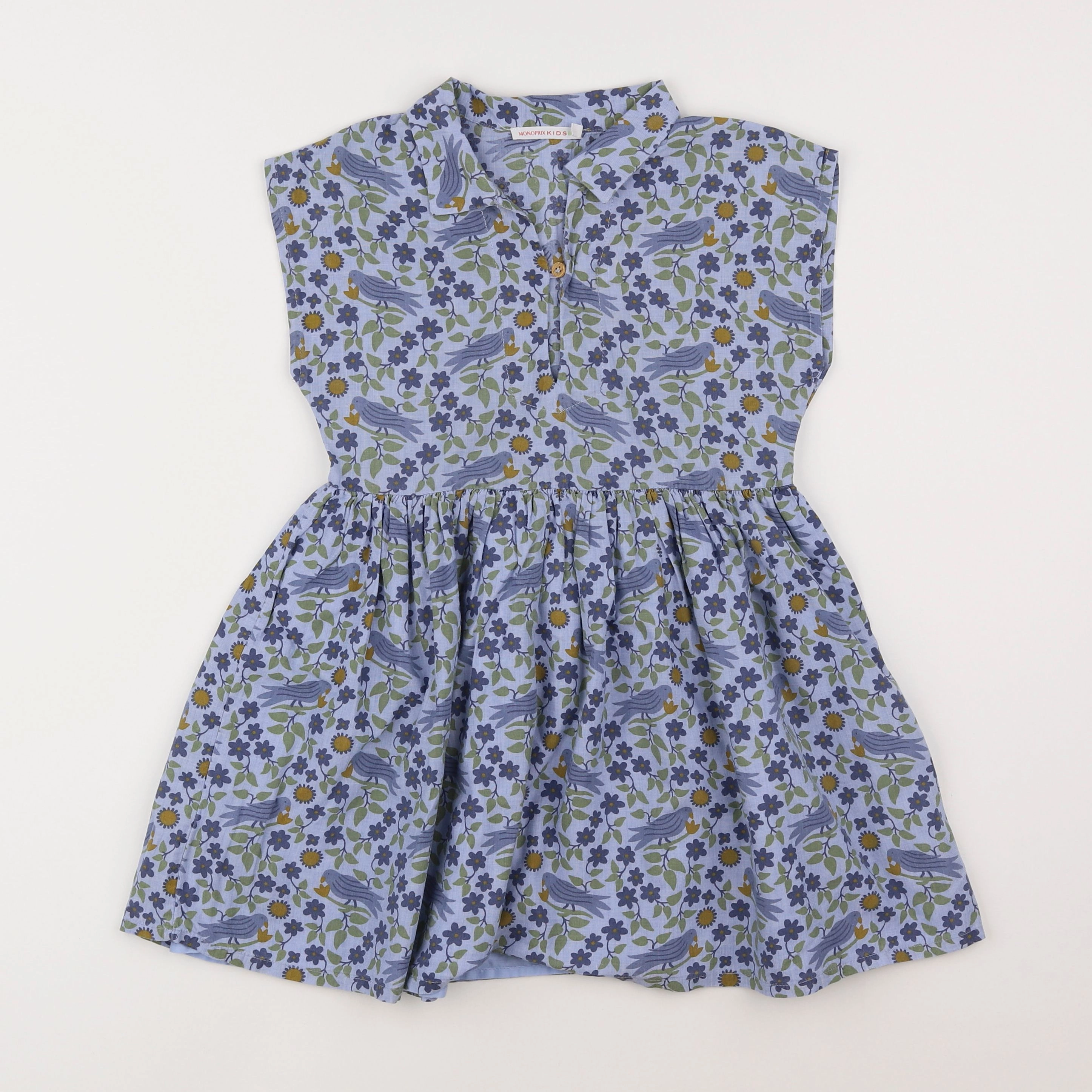 Monoprix - robe bleu - 6 ans