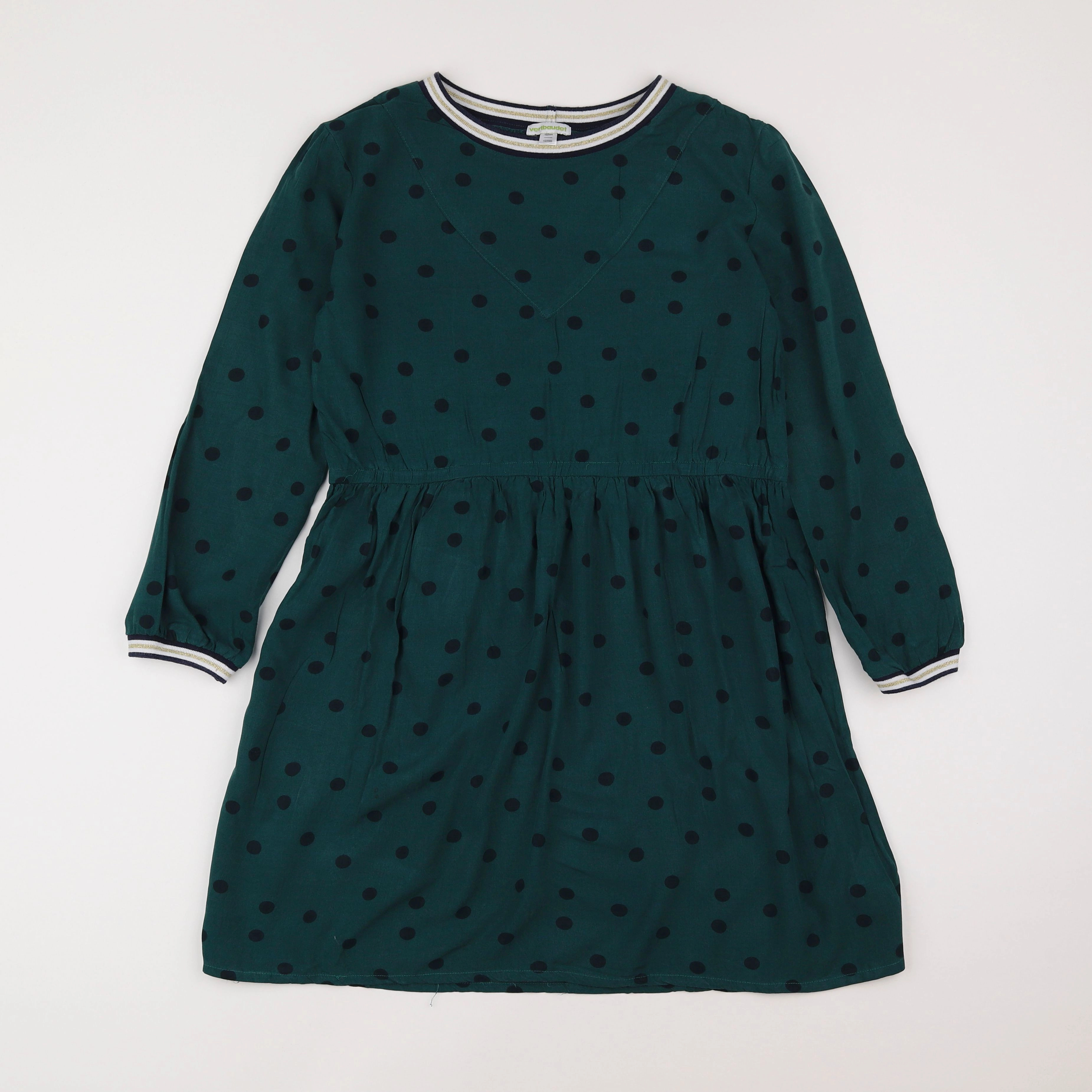 Vertbaudet - robe vert - 12 ans