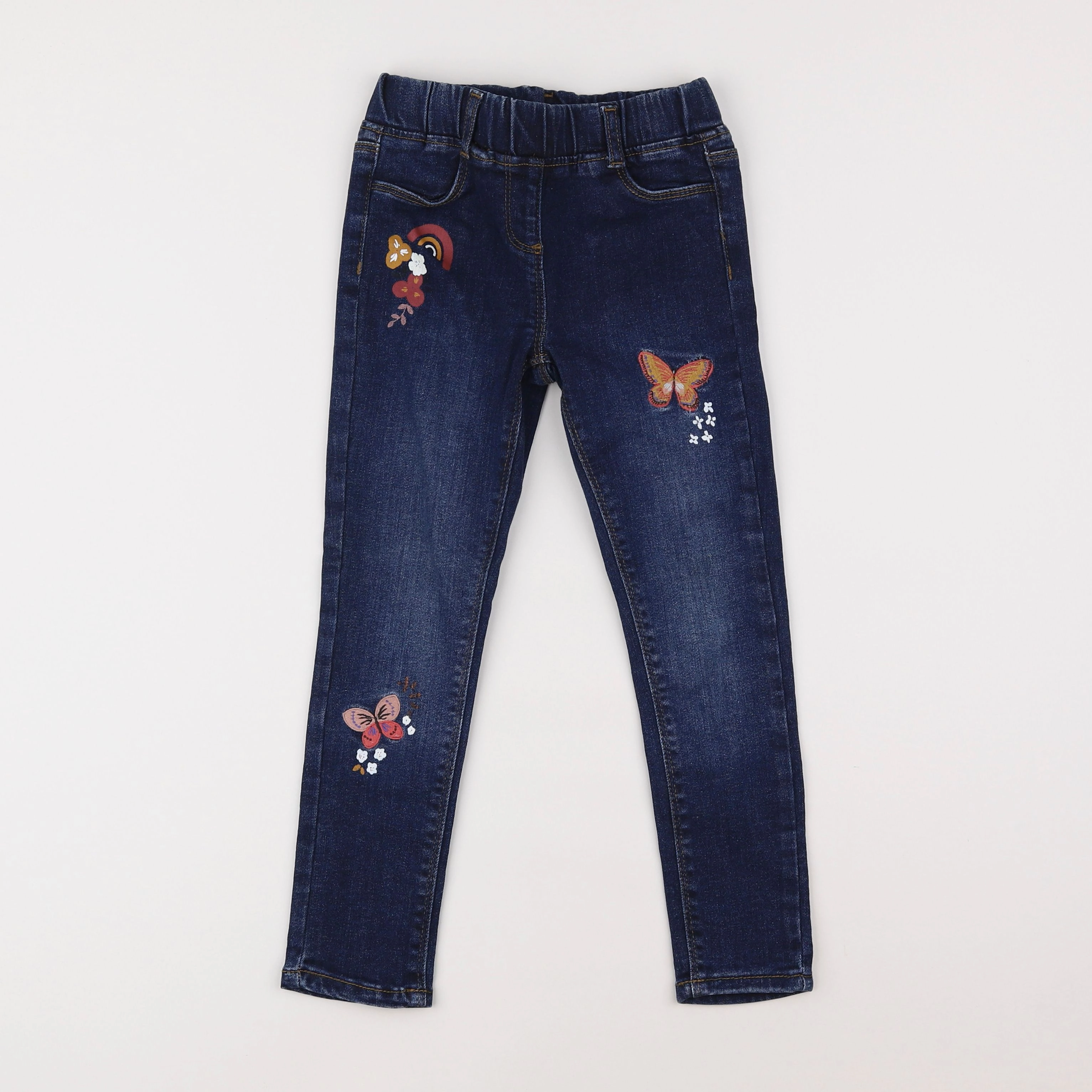 Vertbaudet - jegging bleu - 6 ans