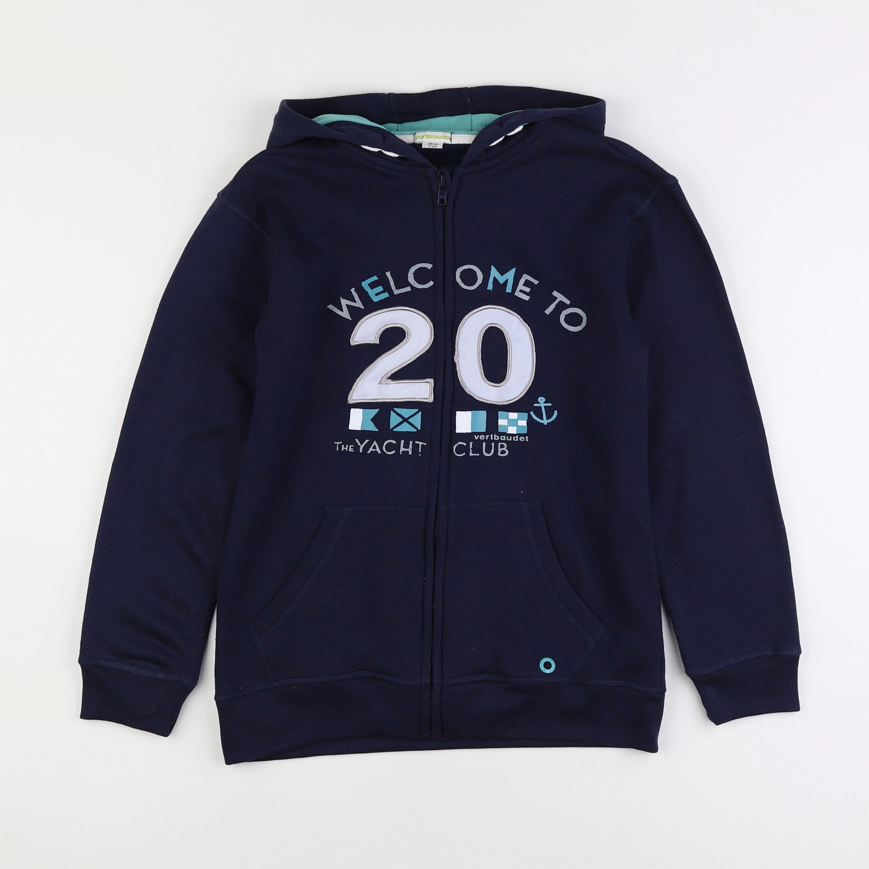 Vertbaudet - sweat bleu - 12 ans