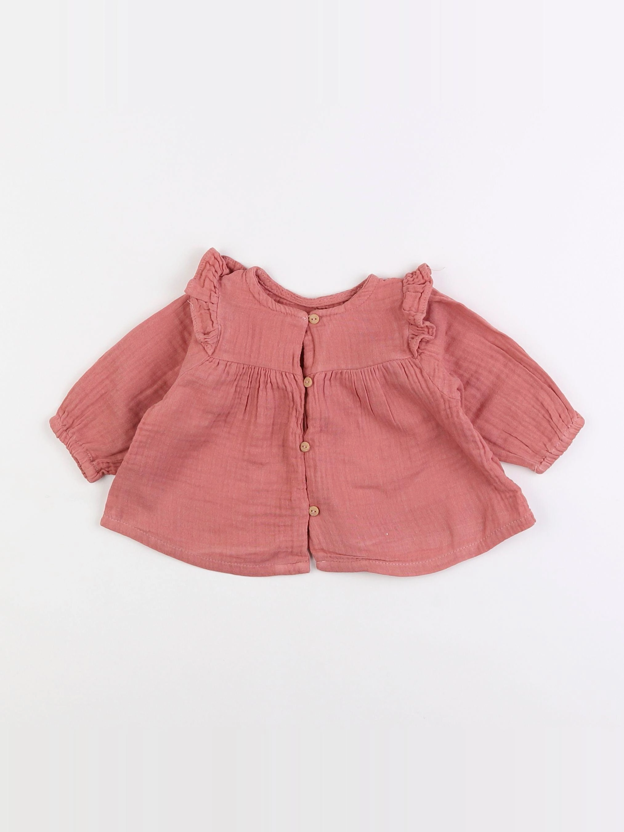 Vertbaudet - blouse rose - 3 mois