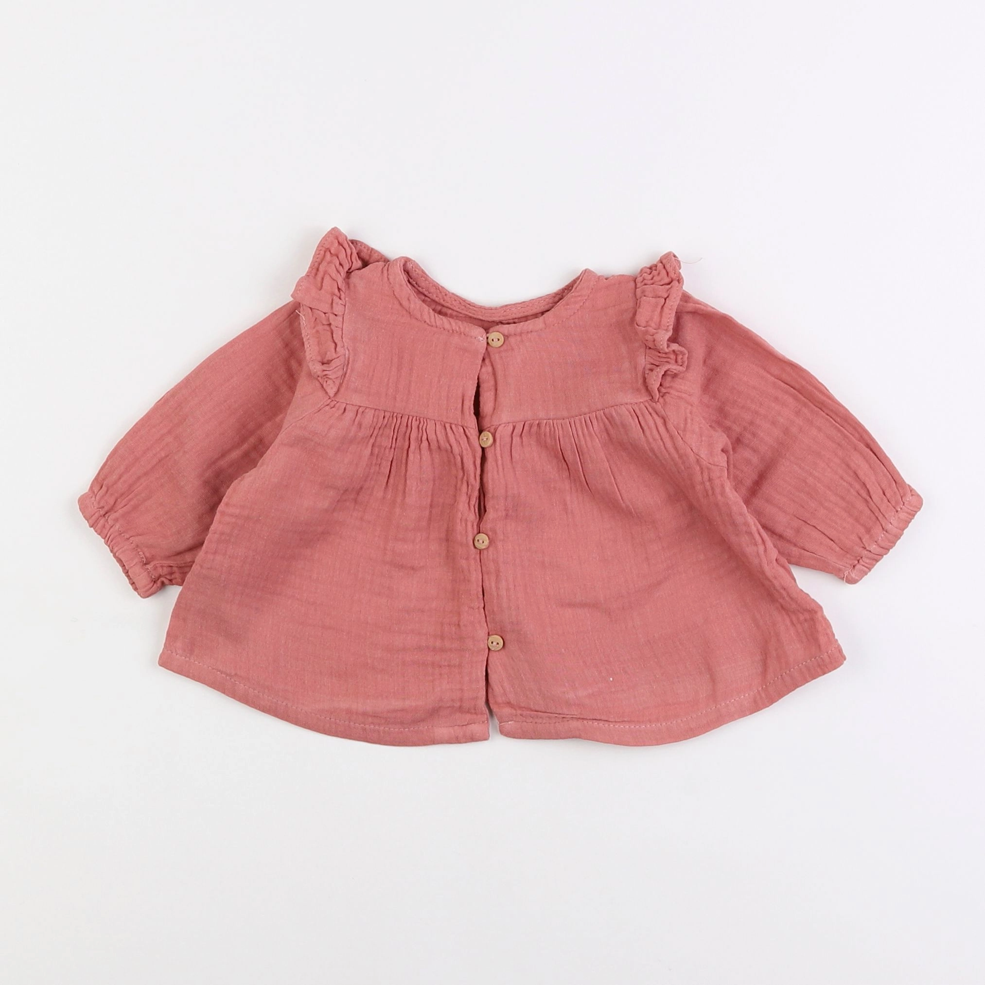 Vertbaudet - blouse rose - 3 mois