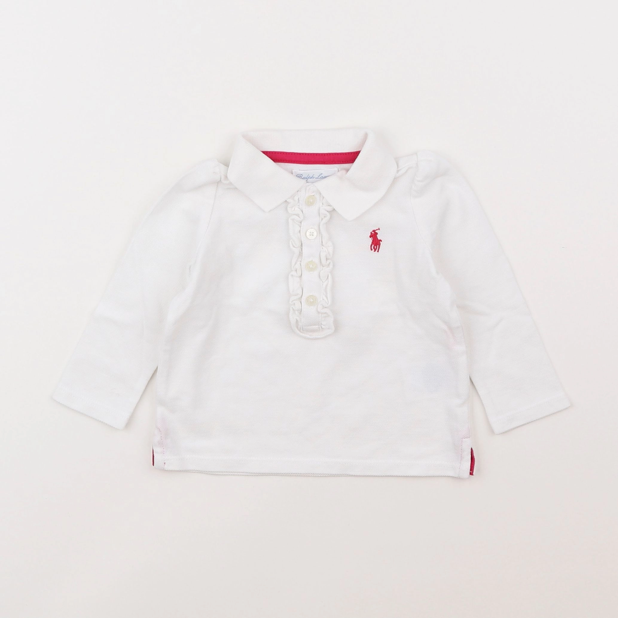 Ralph Lauren - polo blanc - 9 mois