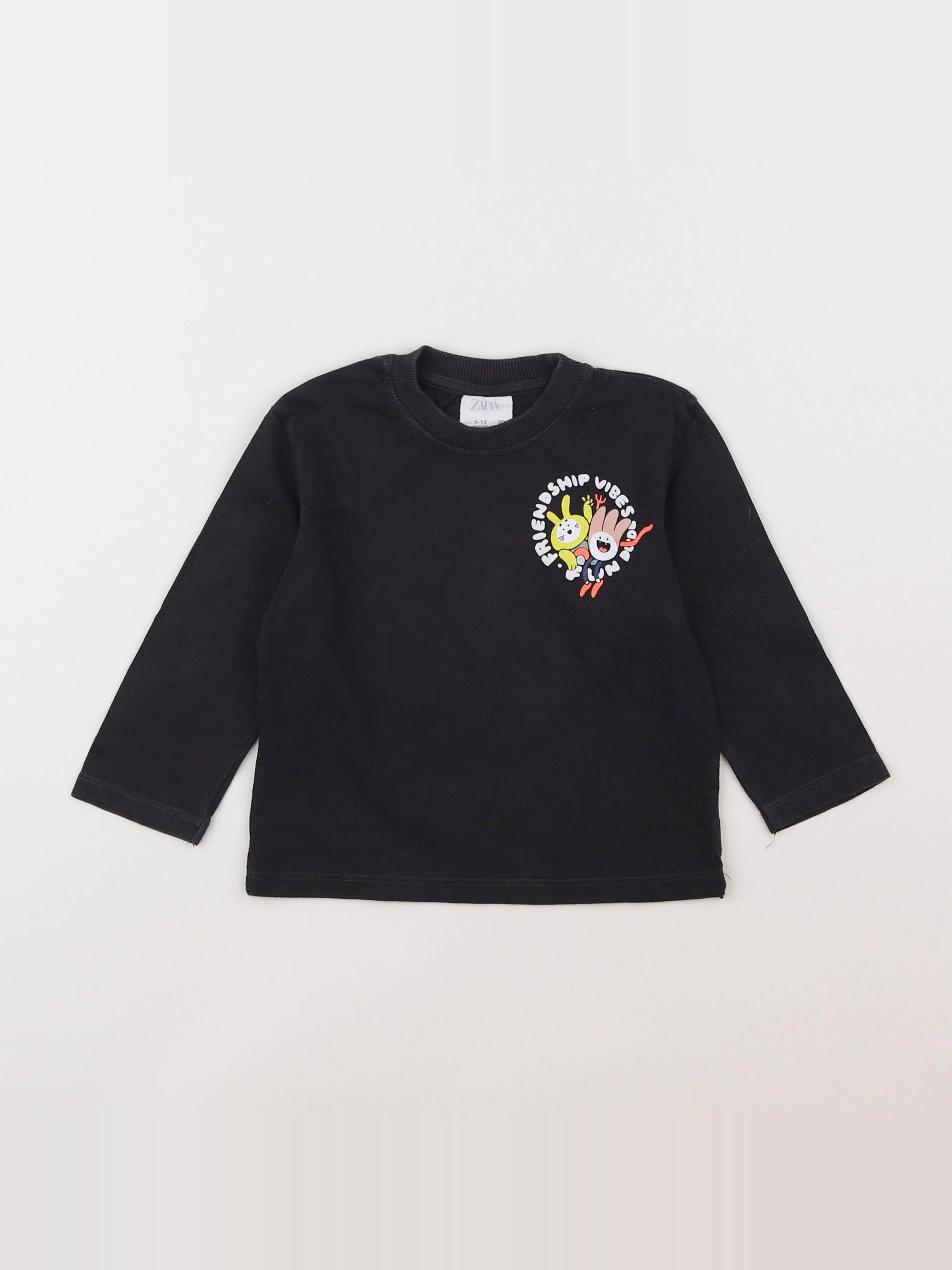 Zara - tee-shirt gris - 9/12 mois