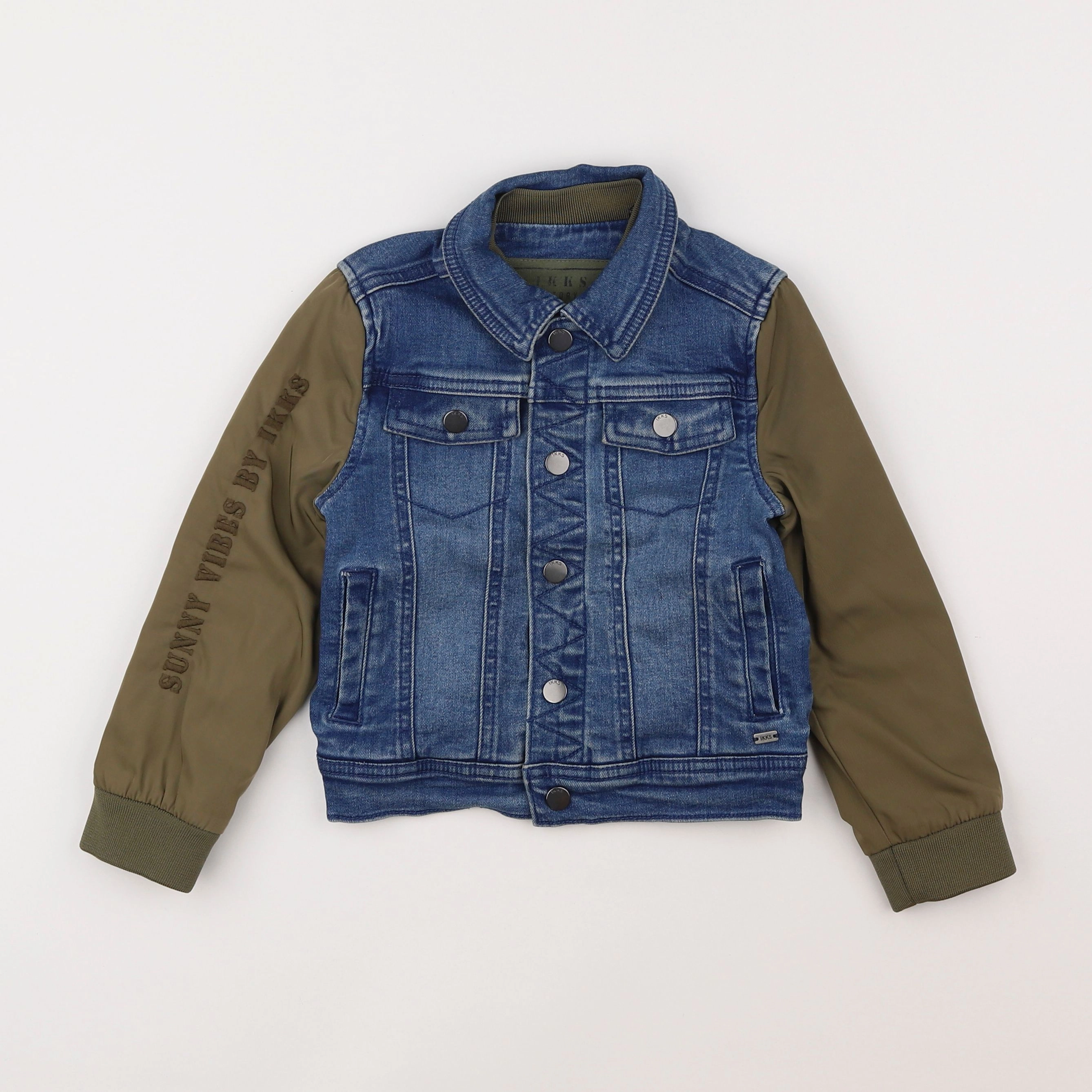 IKKS - veste vert, bleu - 4 ans