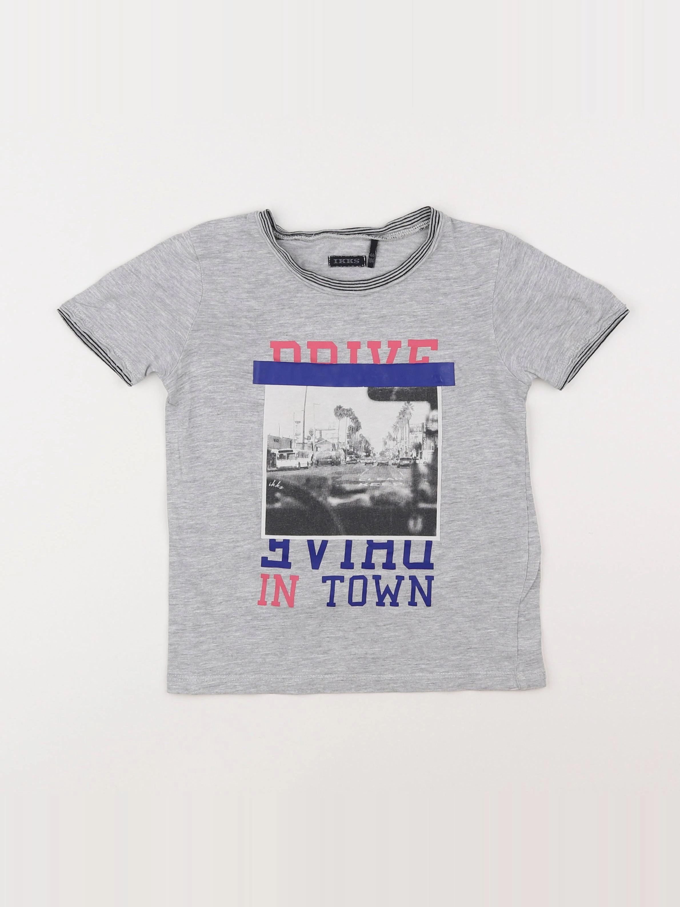 IKKS - tee-shirt gris - 4 ans