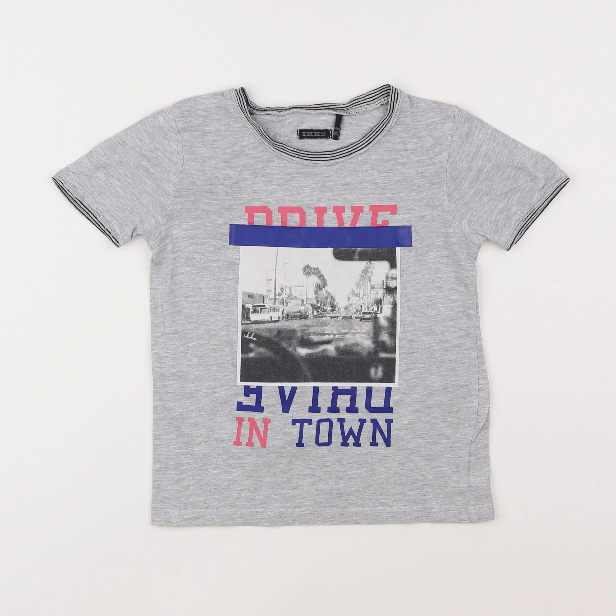 IKKS - tee-shirt gris - 4 ans