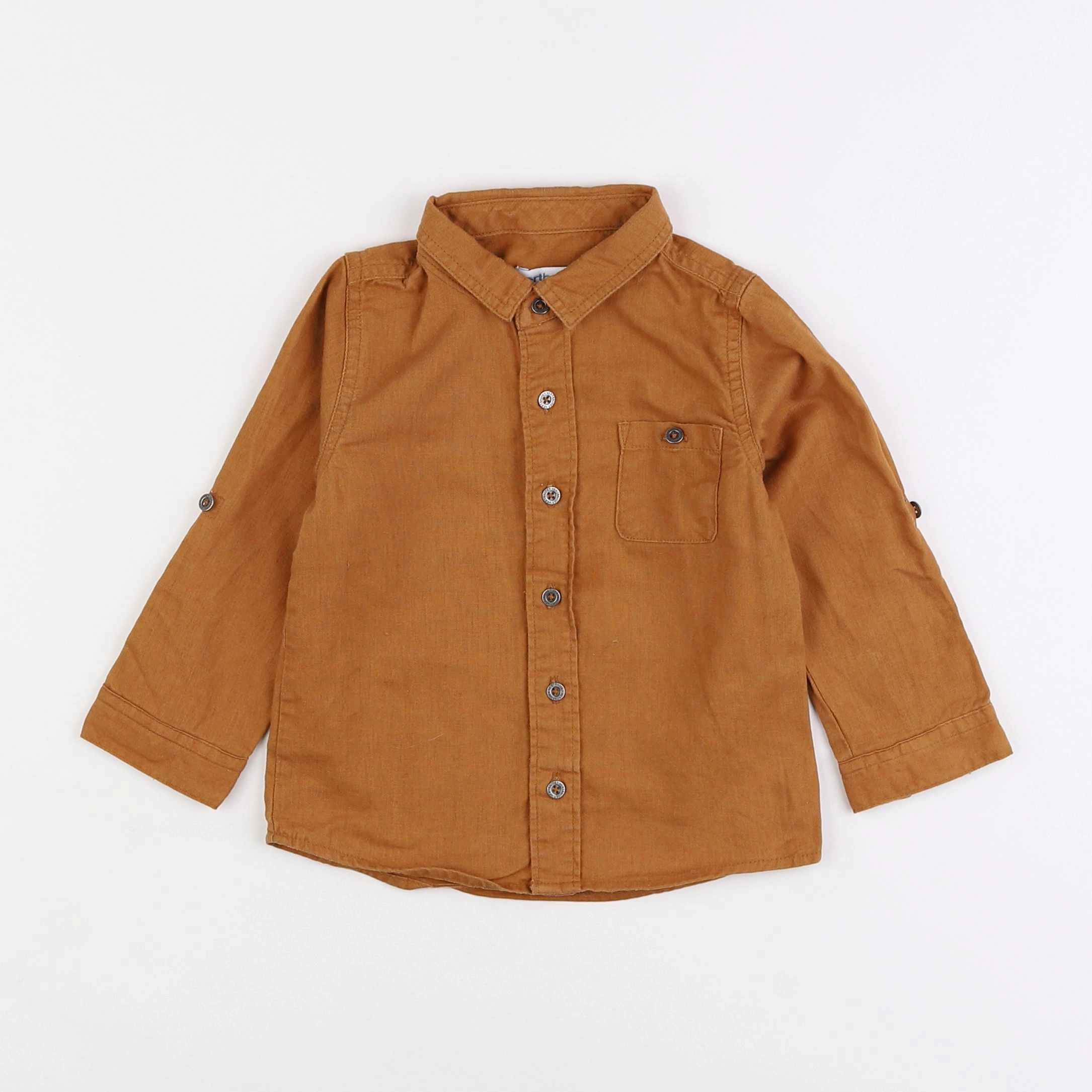 Vertbaudet - chemise orange - 2 ans