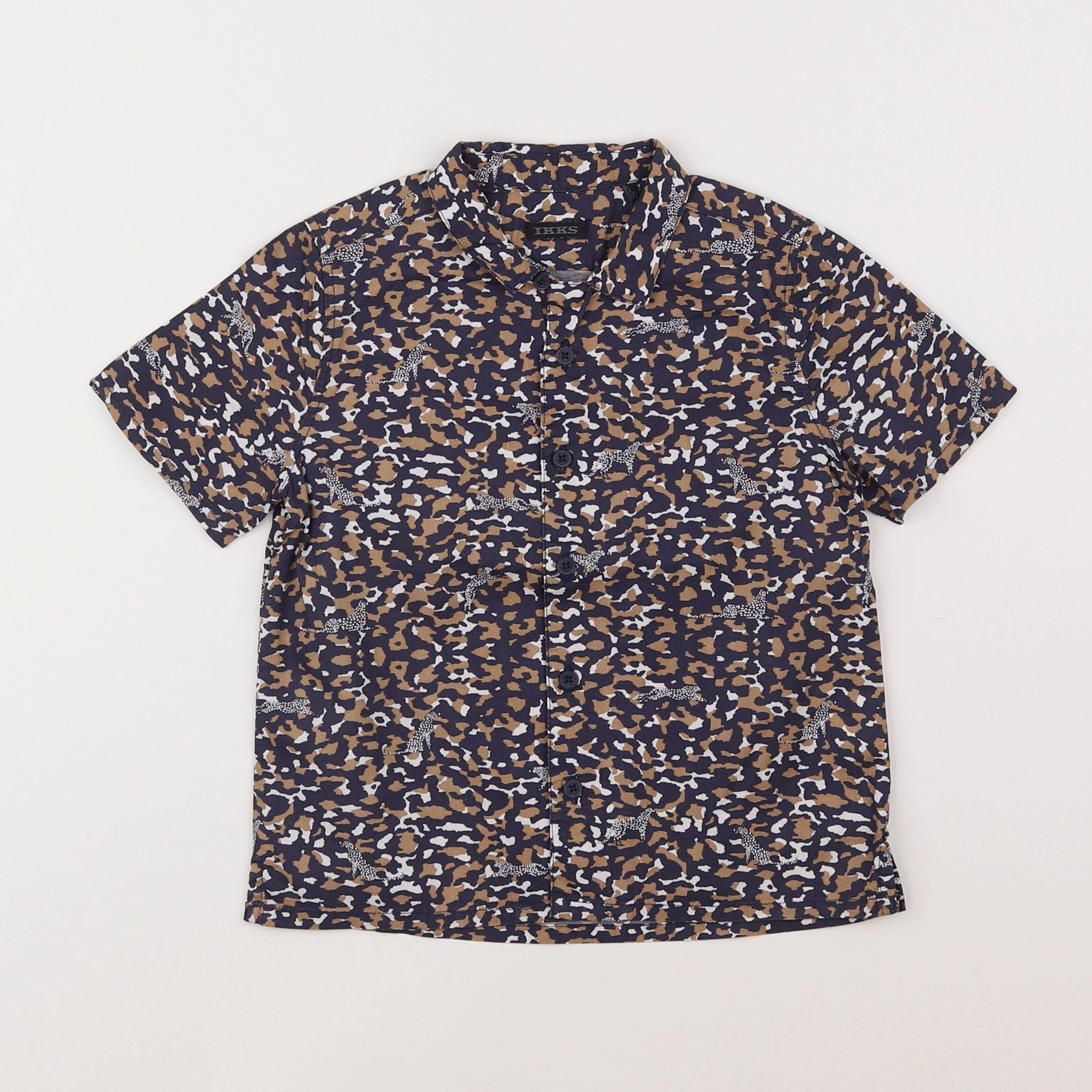 IKKS - chemise bleu, marron - 4 ans
