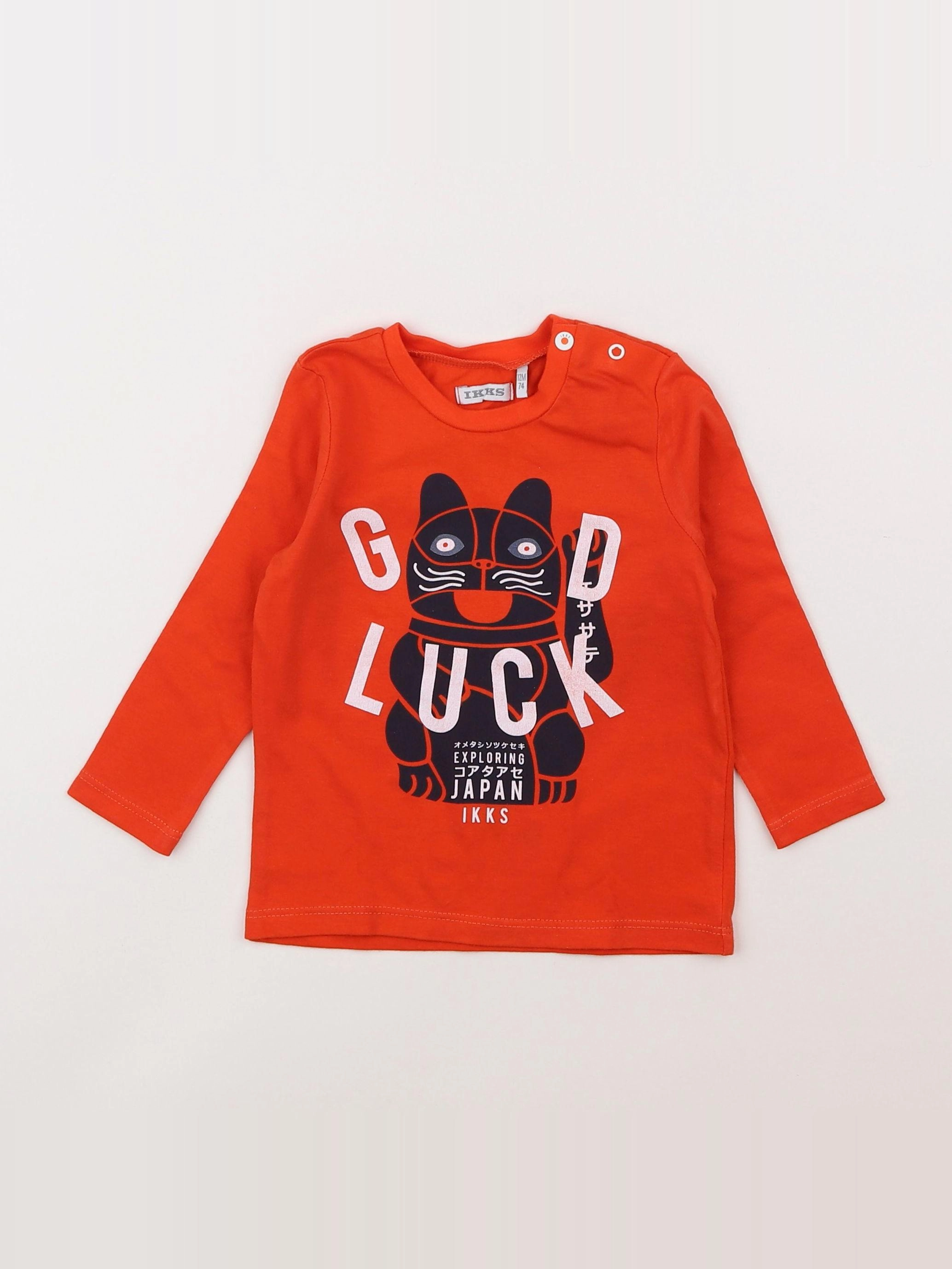 IKKS - tee-shirt rouge - 12 mois