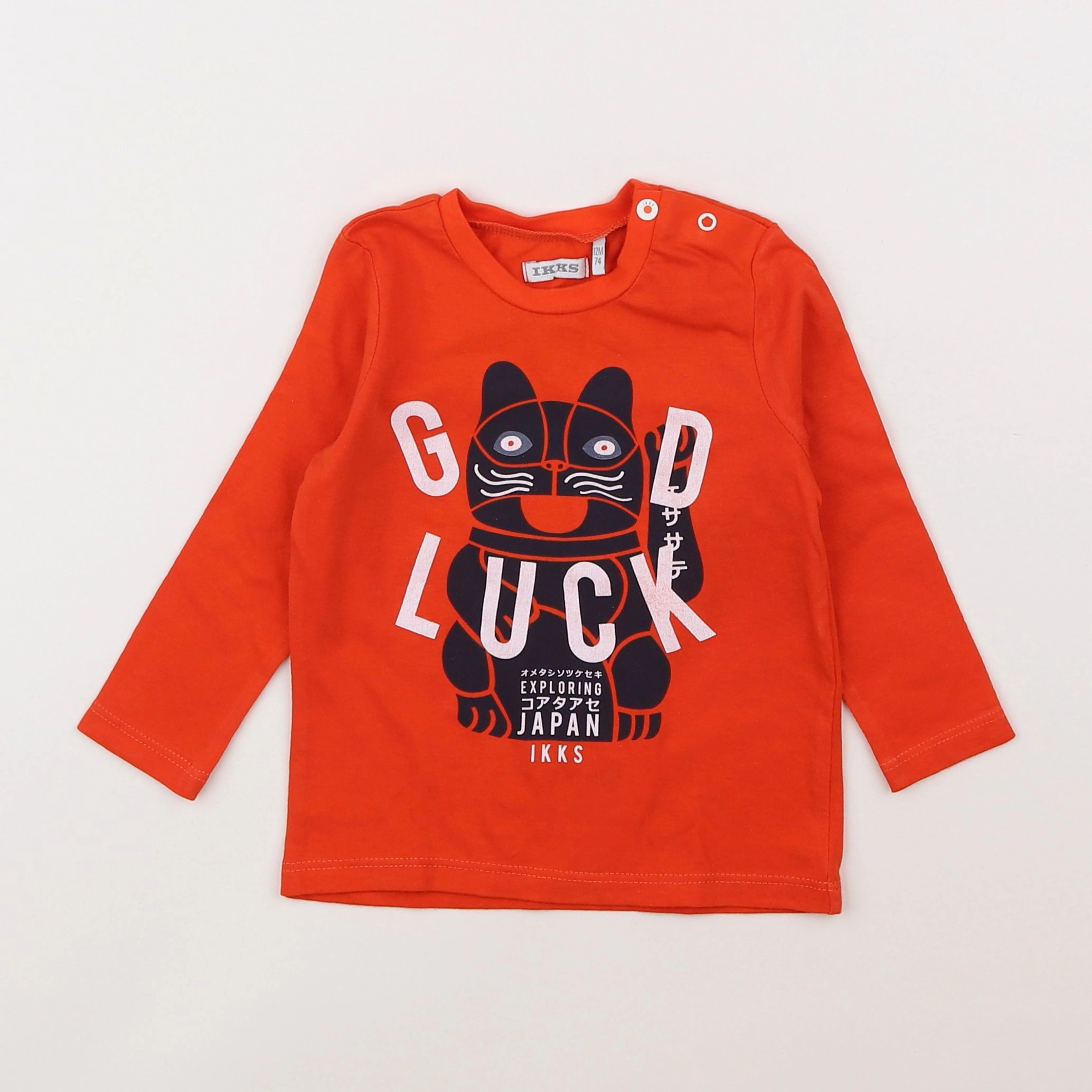 IKKS - tee-shirt rouge - 12 mois