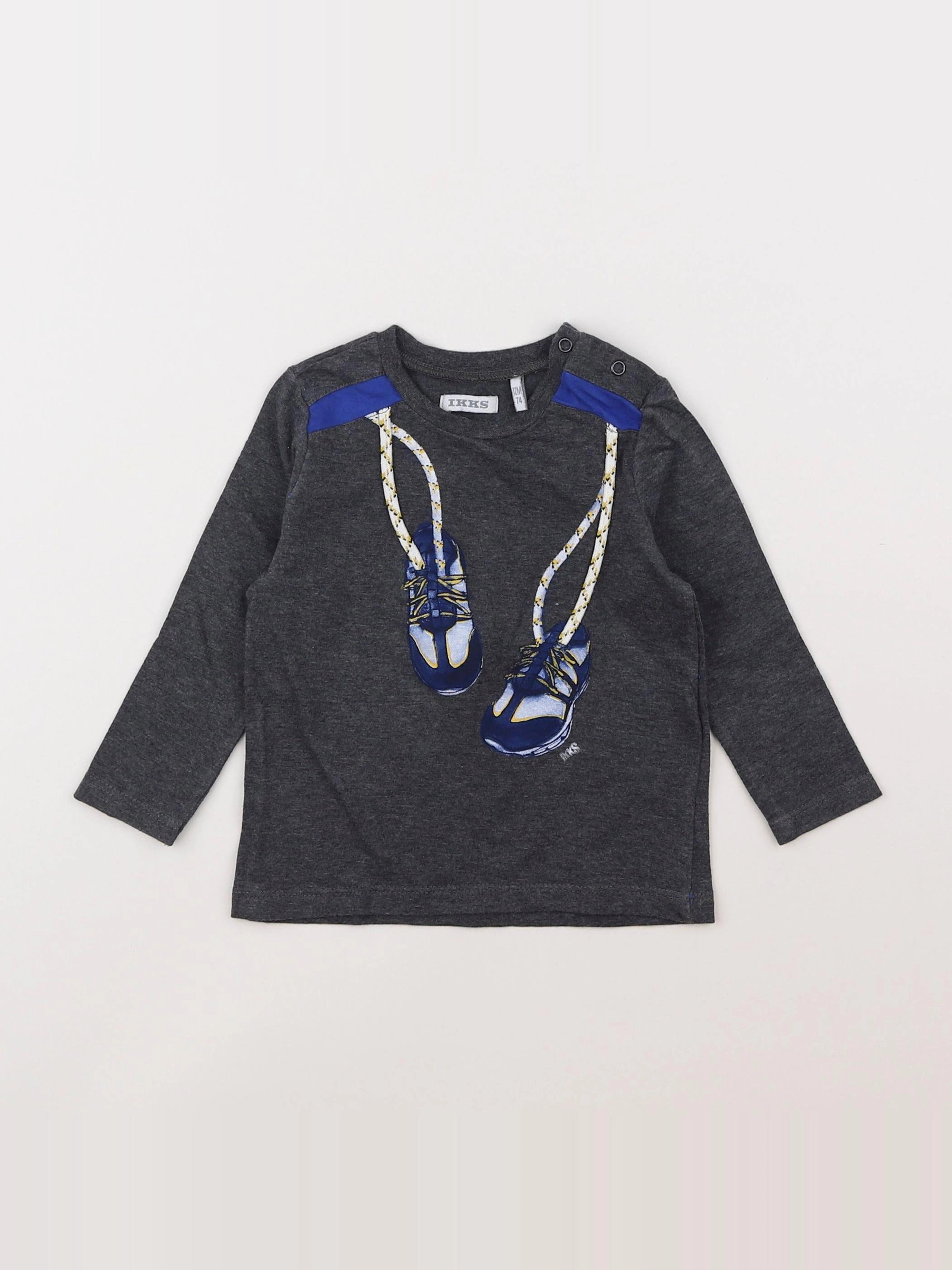 IKKS - tee-shirt gris - 12 mois