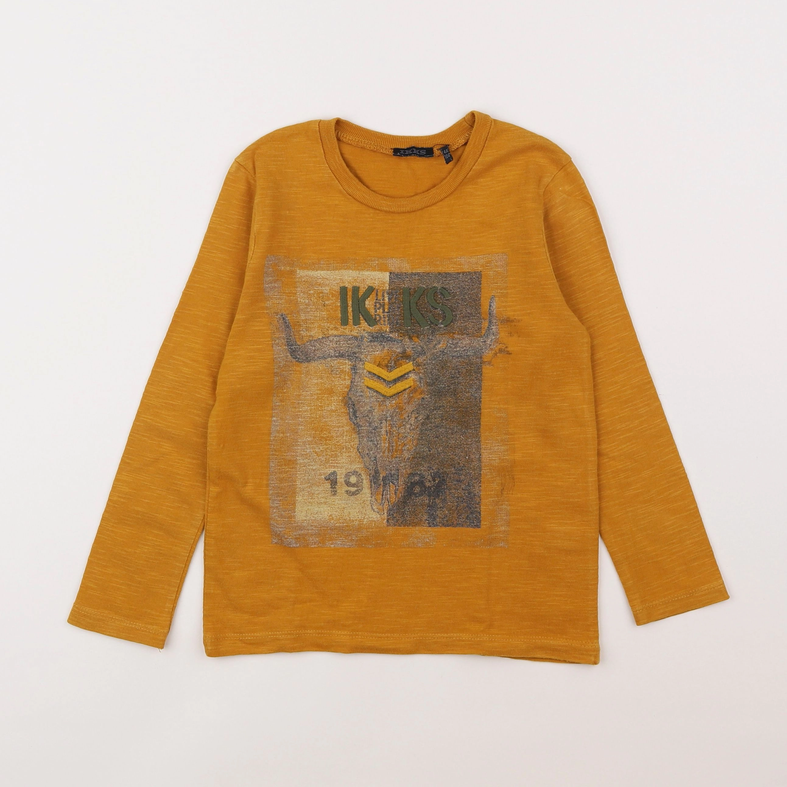 IKKS - tee-shirt jaune - 4 ans