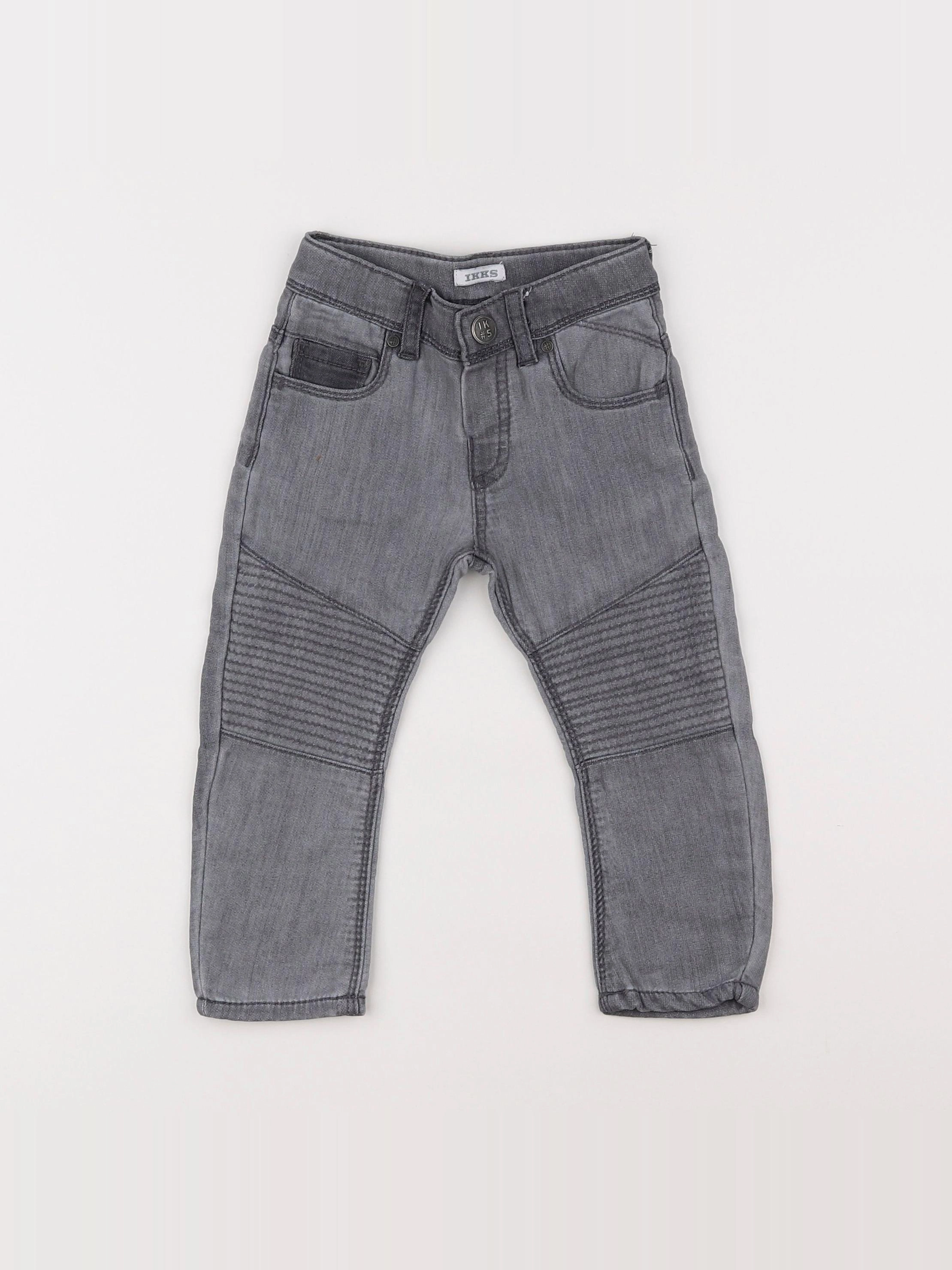 IKKS - jean gris - 18 mois