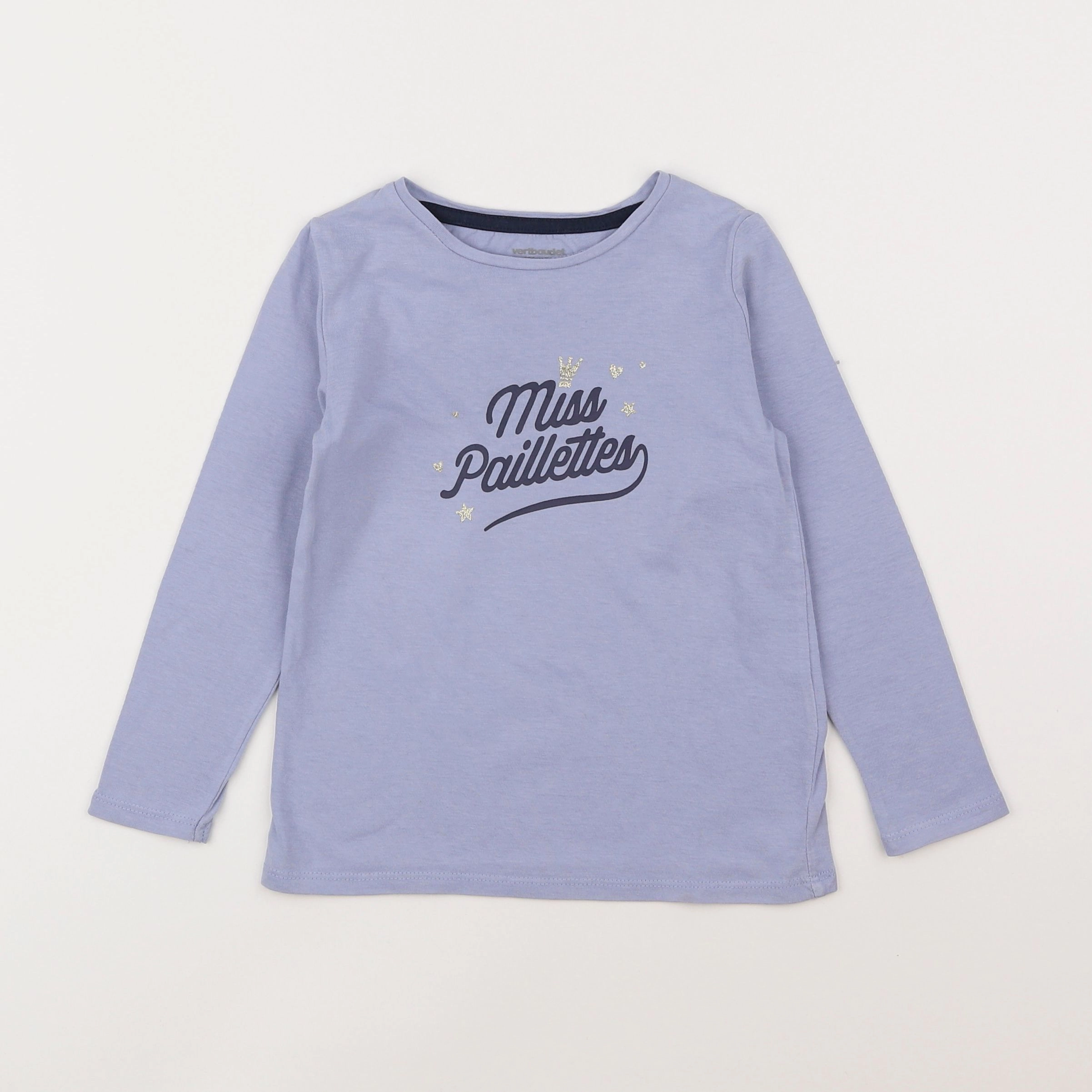 Vertbaudet - tee-shirt bleu - 4 ans