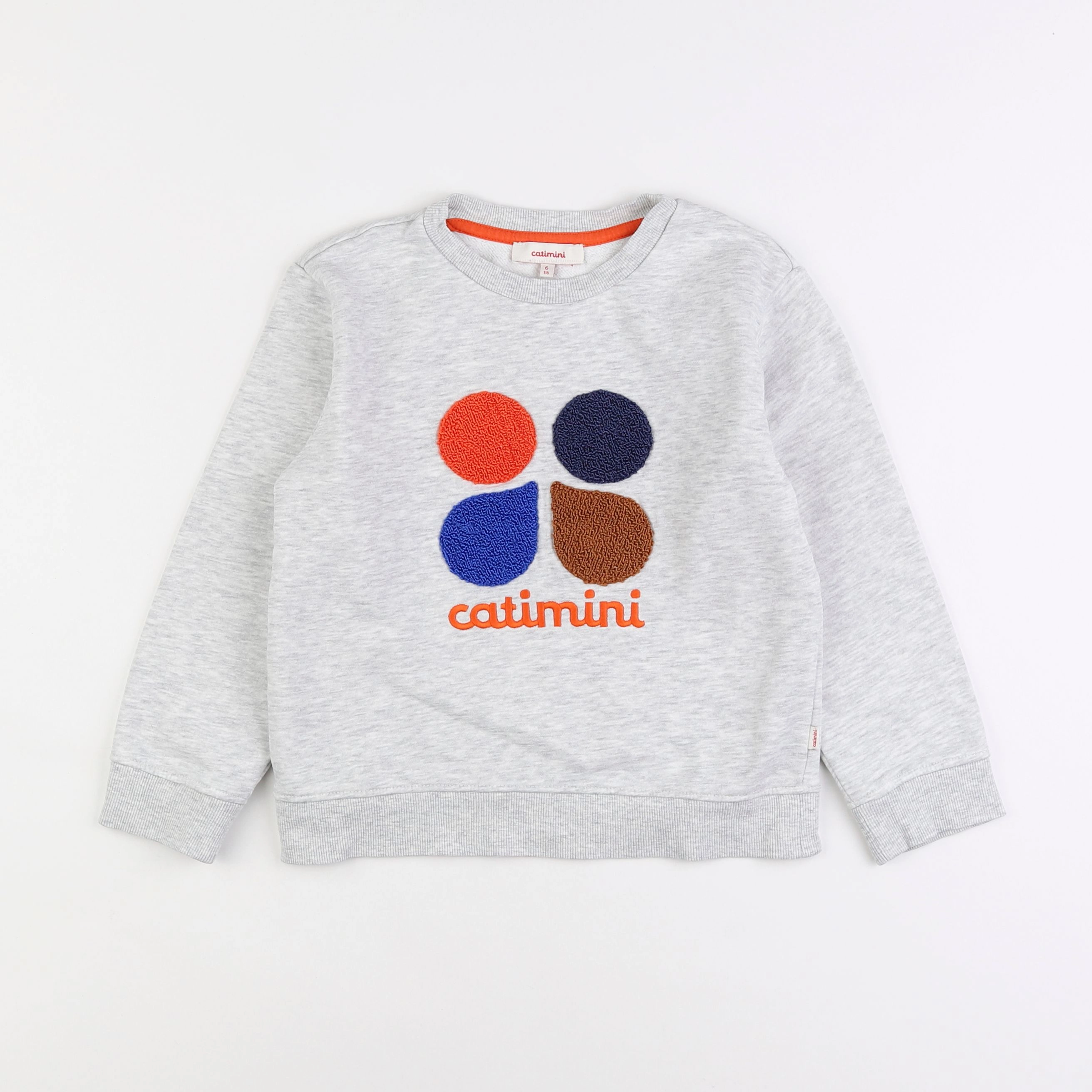 Catimini - sweat gris - 6 ans