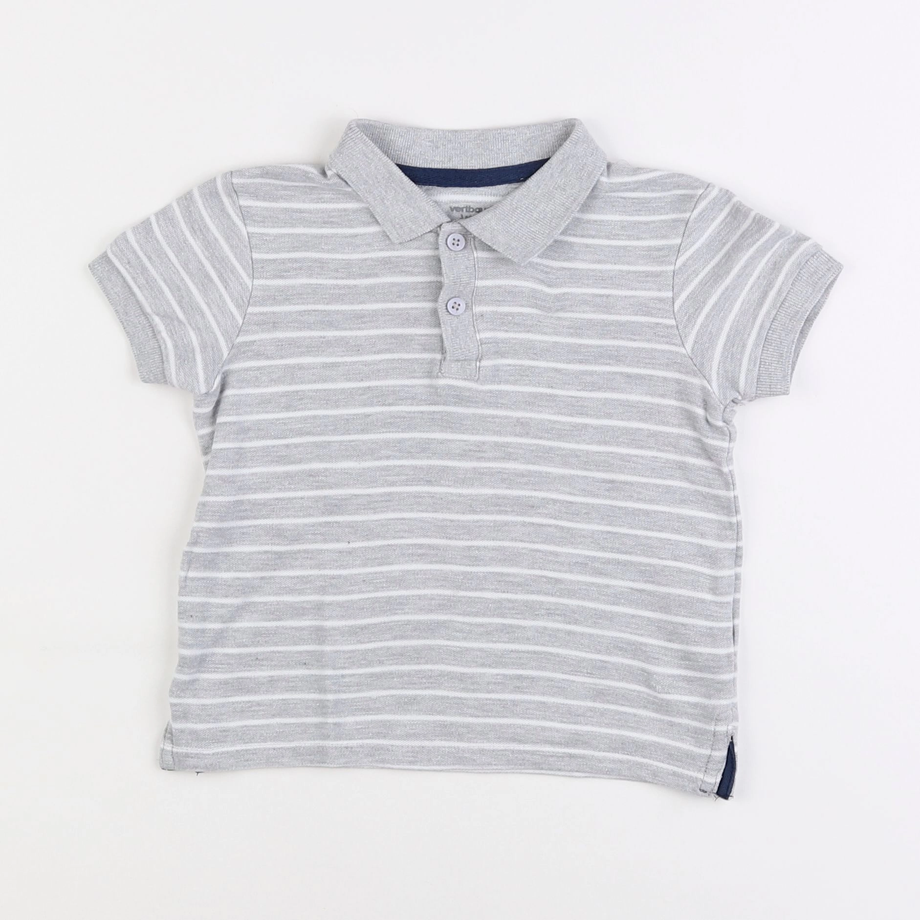 Vertbaudet - polo gris - 3 ans