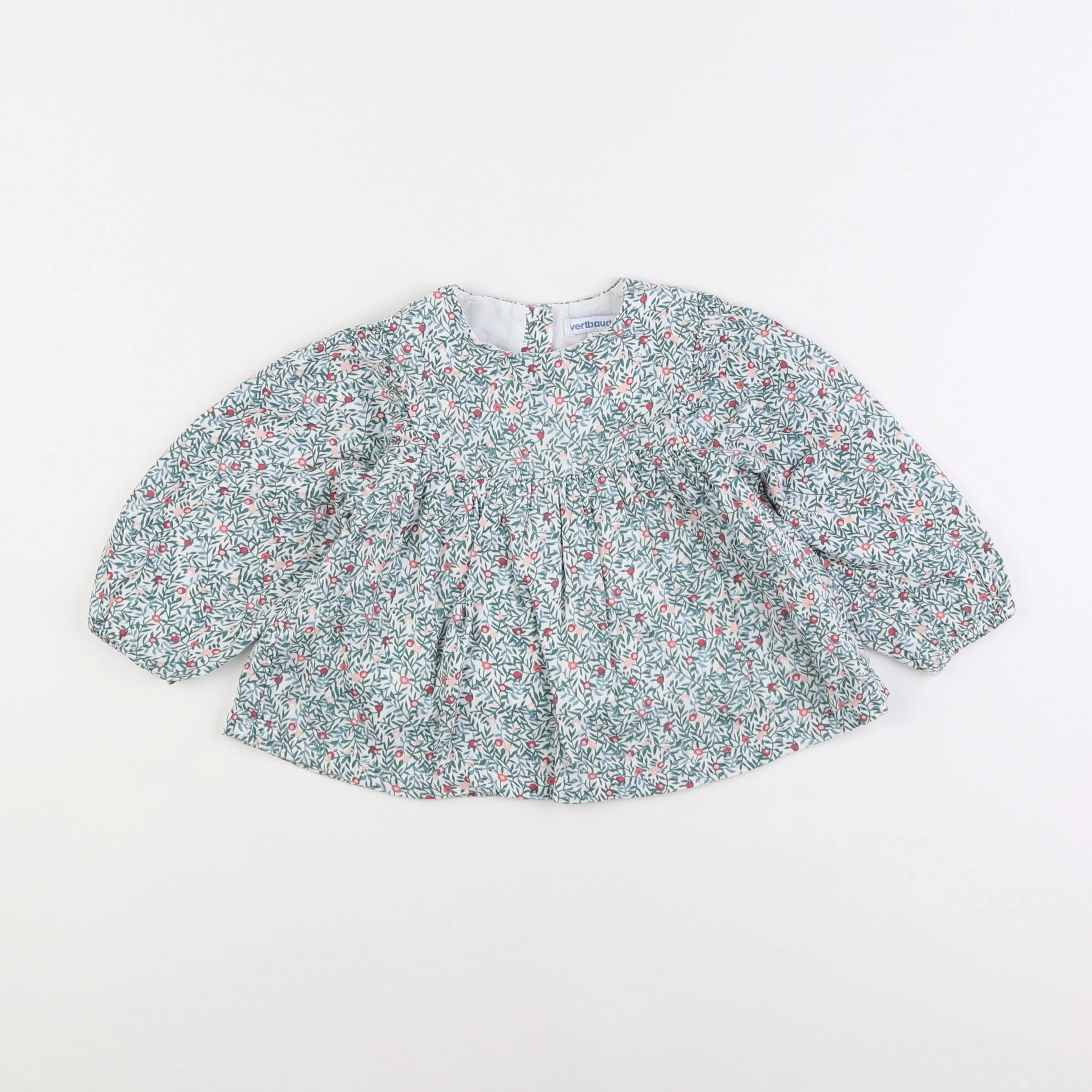 Vertbaudet - blouse vert - 2 ans